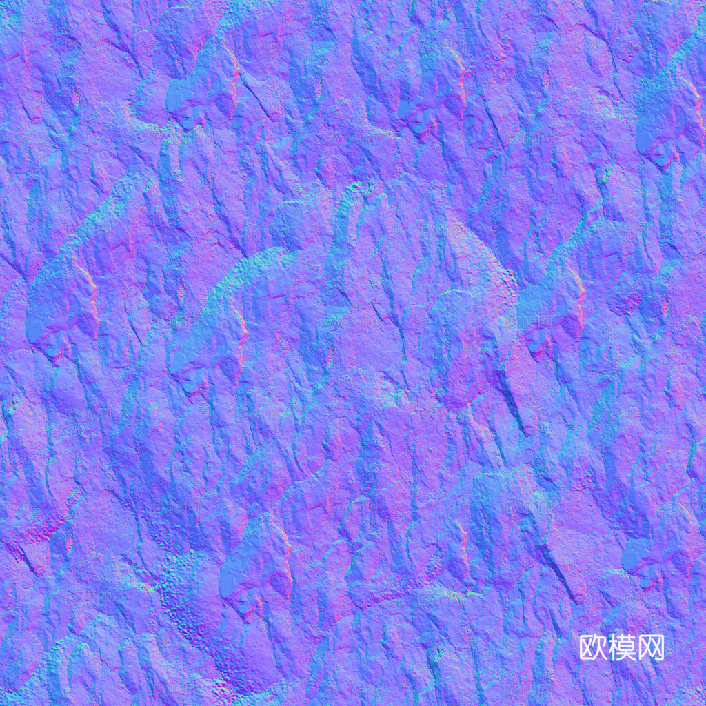 石头岩石pu石 PBR材质贴图 1k下载（渲染图7）