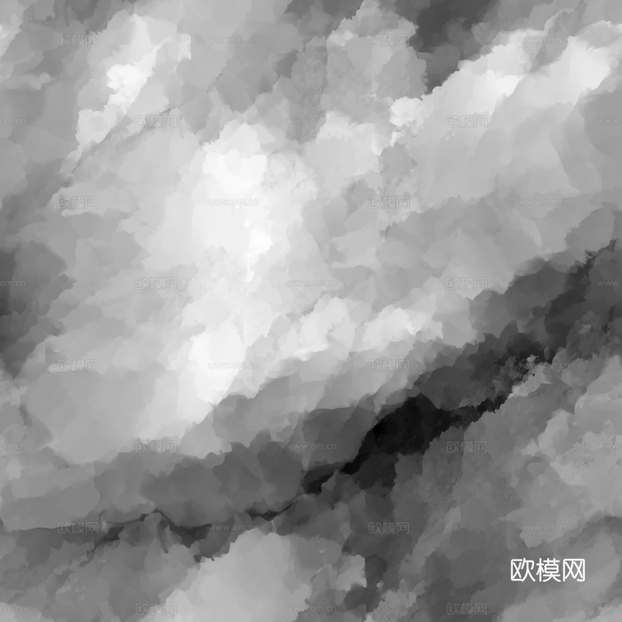 石头岩石pu石 PBR材质贴图 2k
