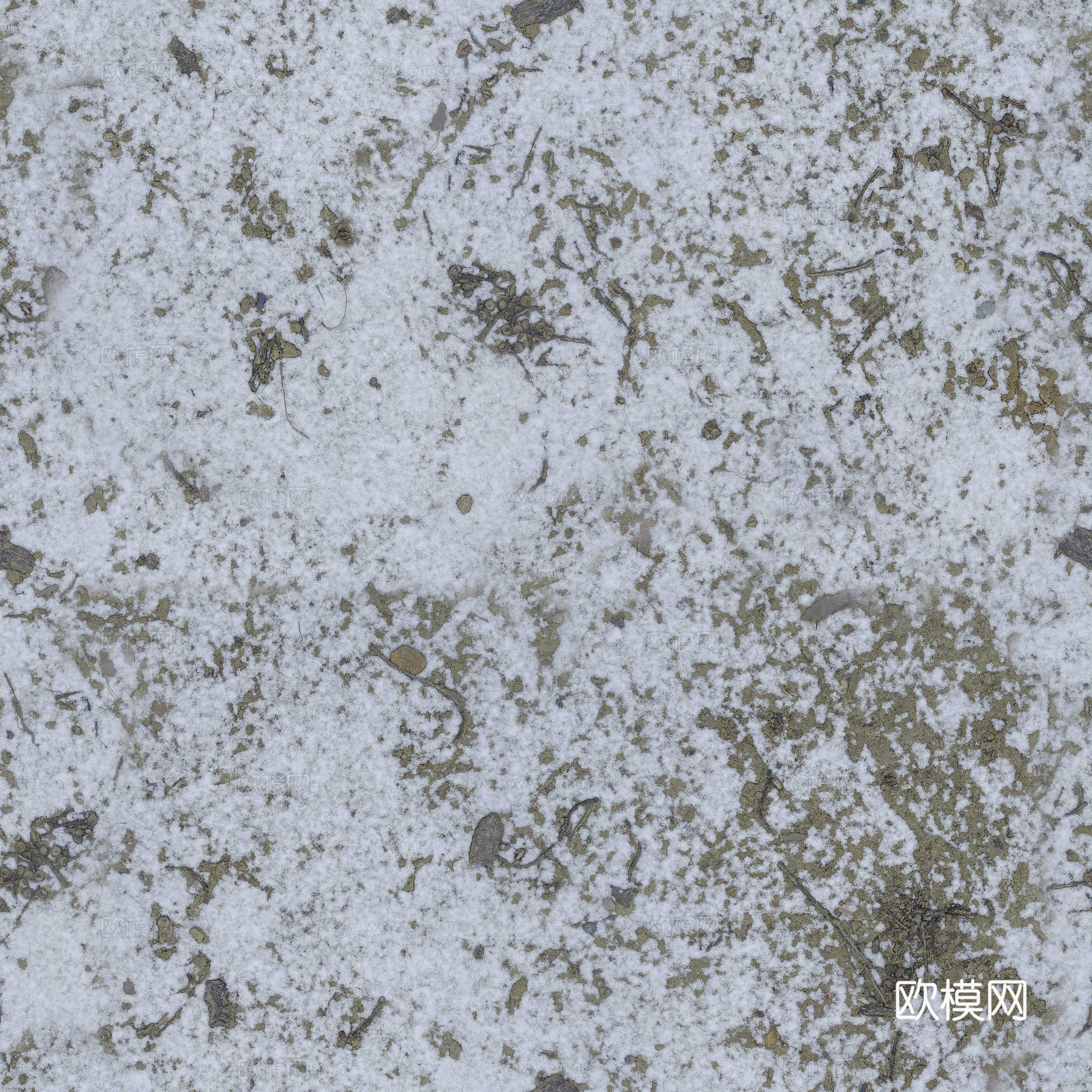 雪地 PBR材质贴图 2k
