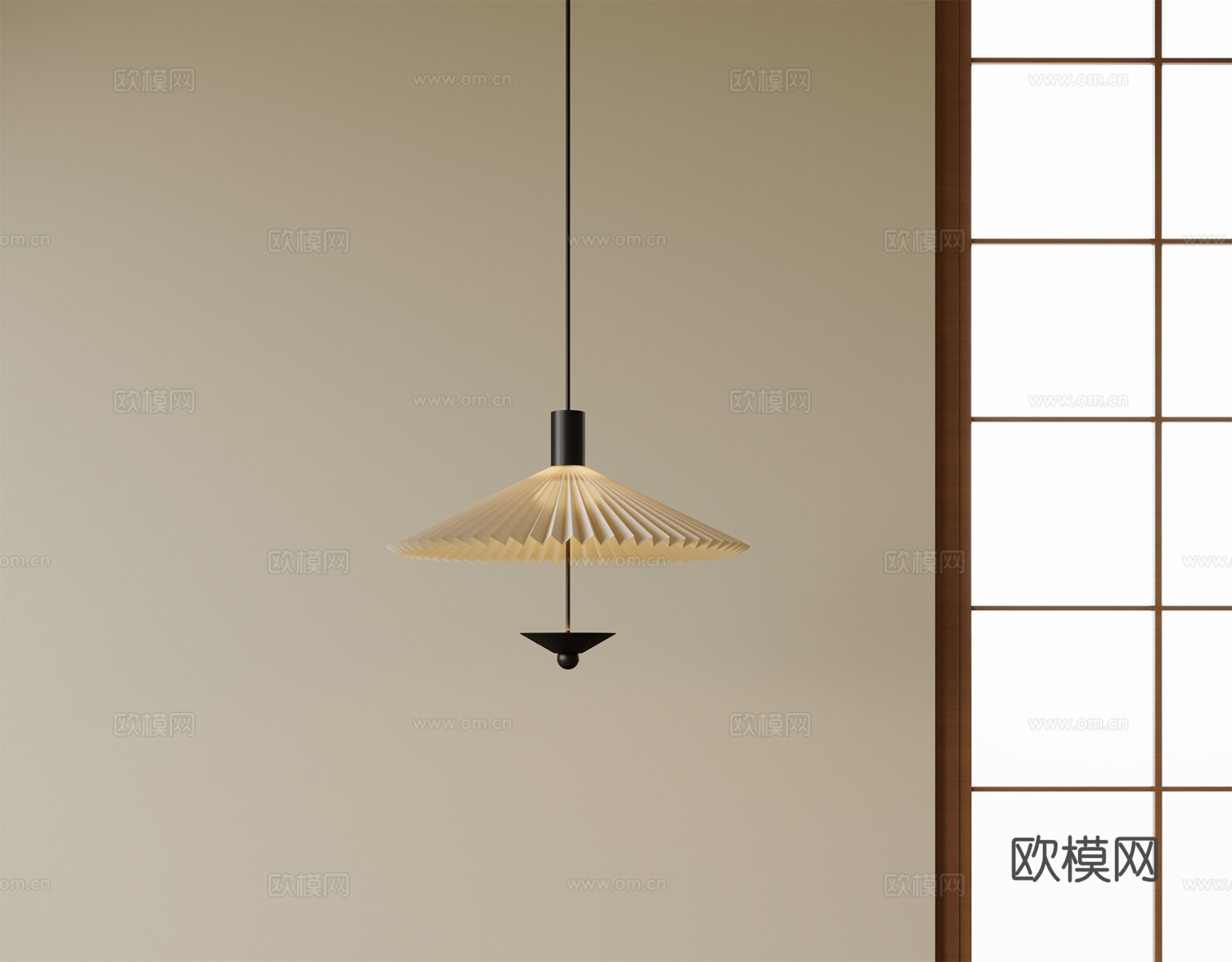 现代吊灯 床头吊灯su模型