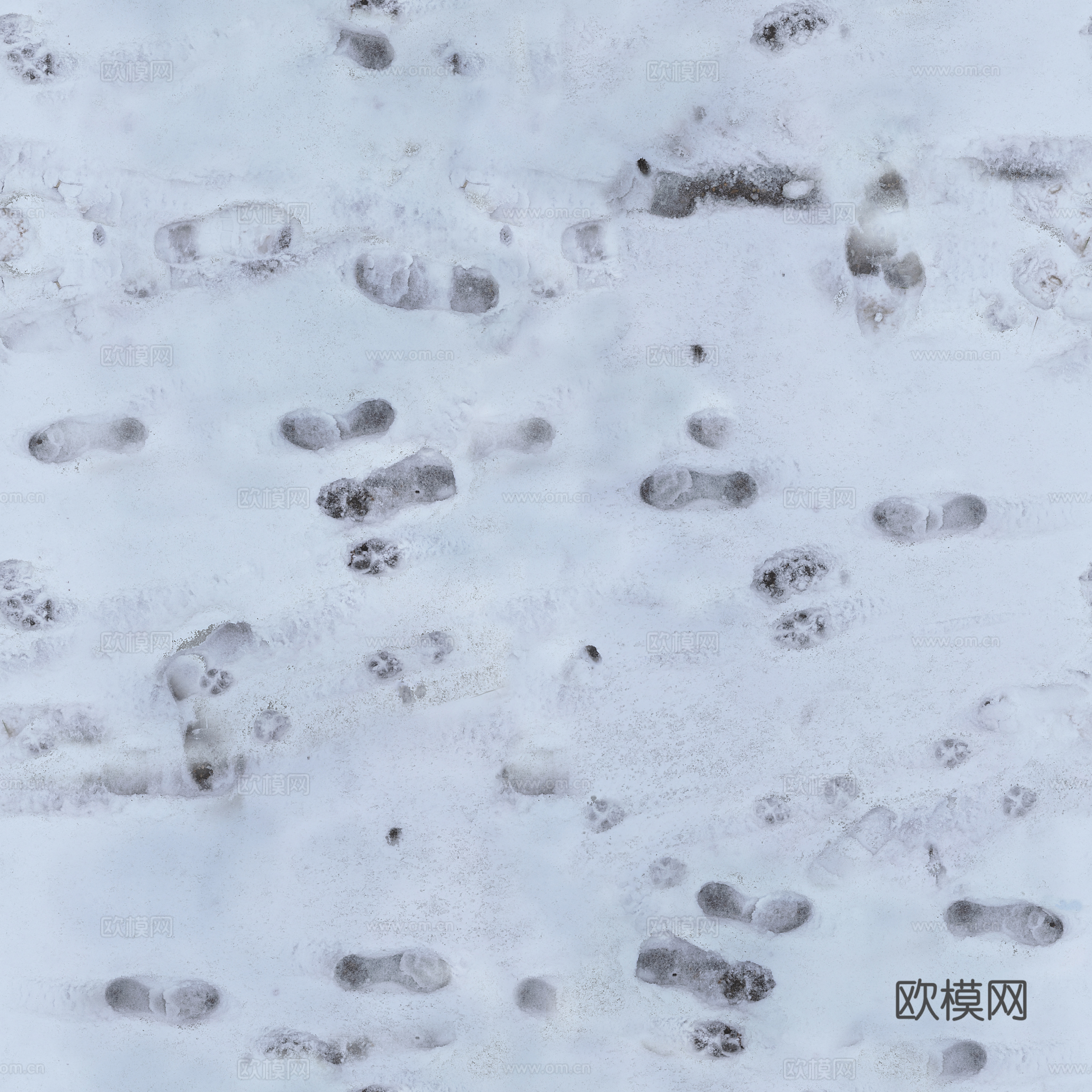 雪地 PBR材质贴图 2k