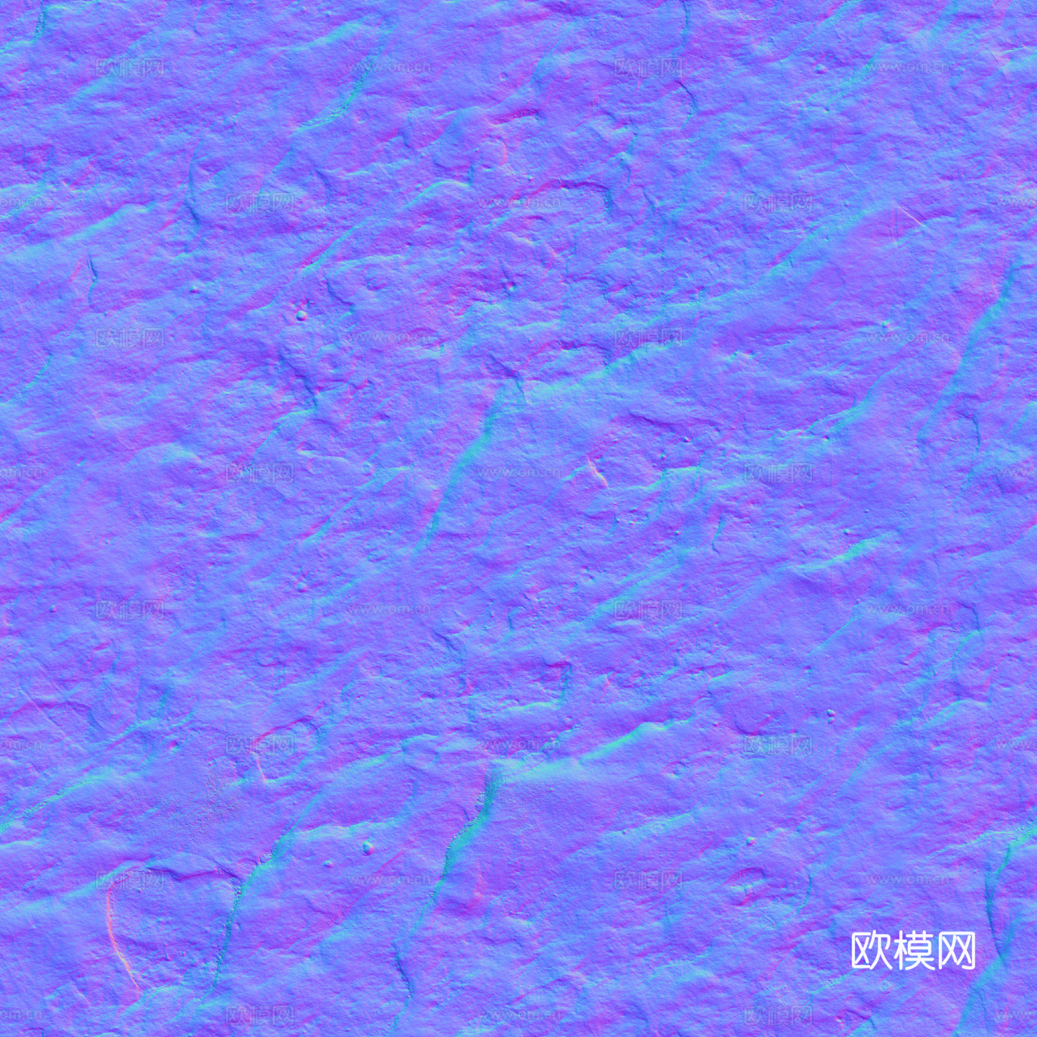 石头岩石pu石 PBR材质贴图 2k下载（渲染图7）