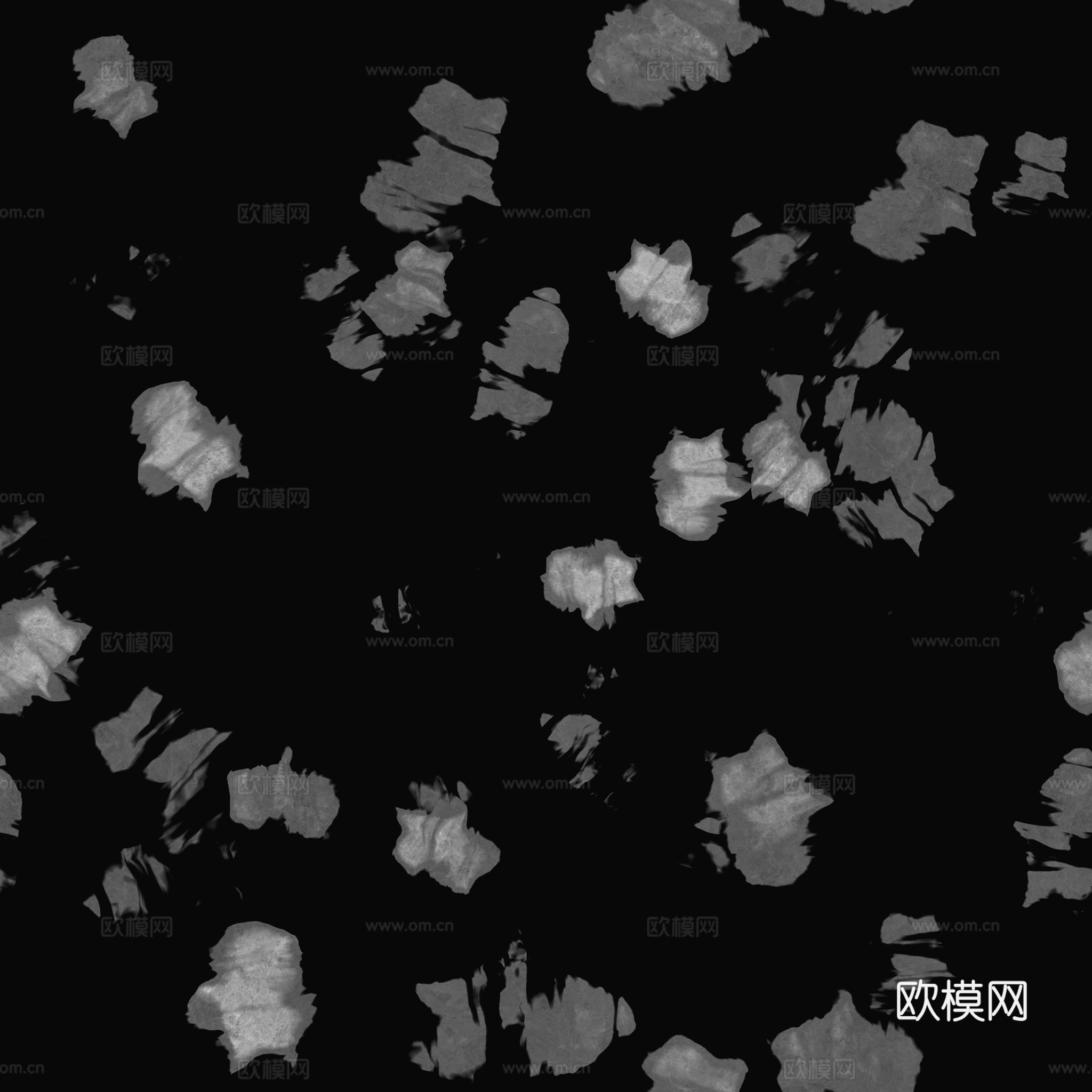 石头岩石pu石 PBR材质贴图 2k