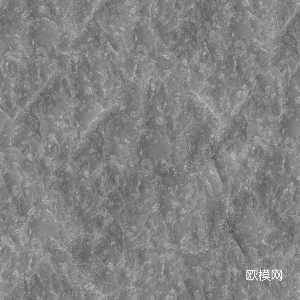 石头岩石pu石 PBR材质贴图 1k下载（渲染图5）