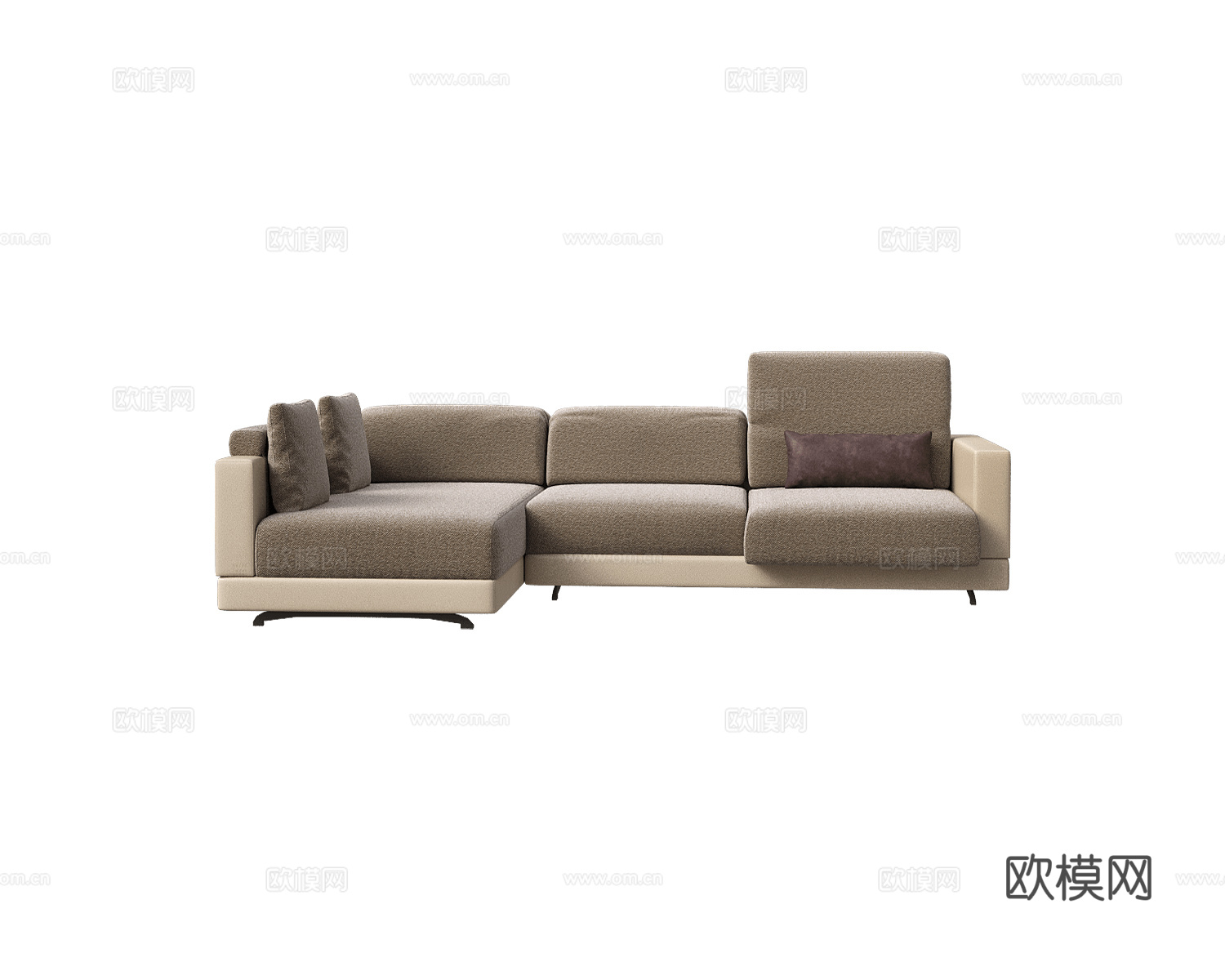 Gyform 转角沙发3d模型下载（渲染图1）