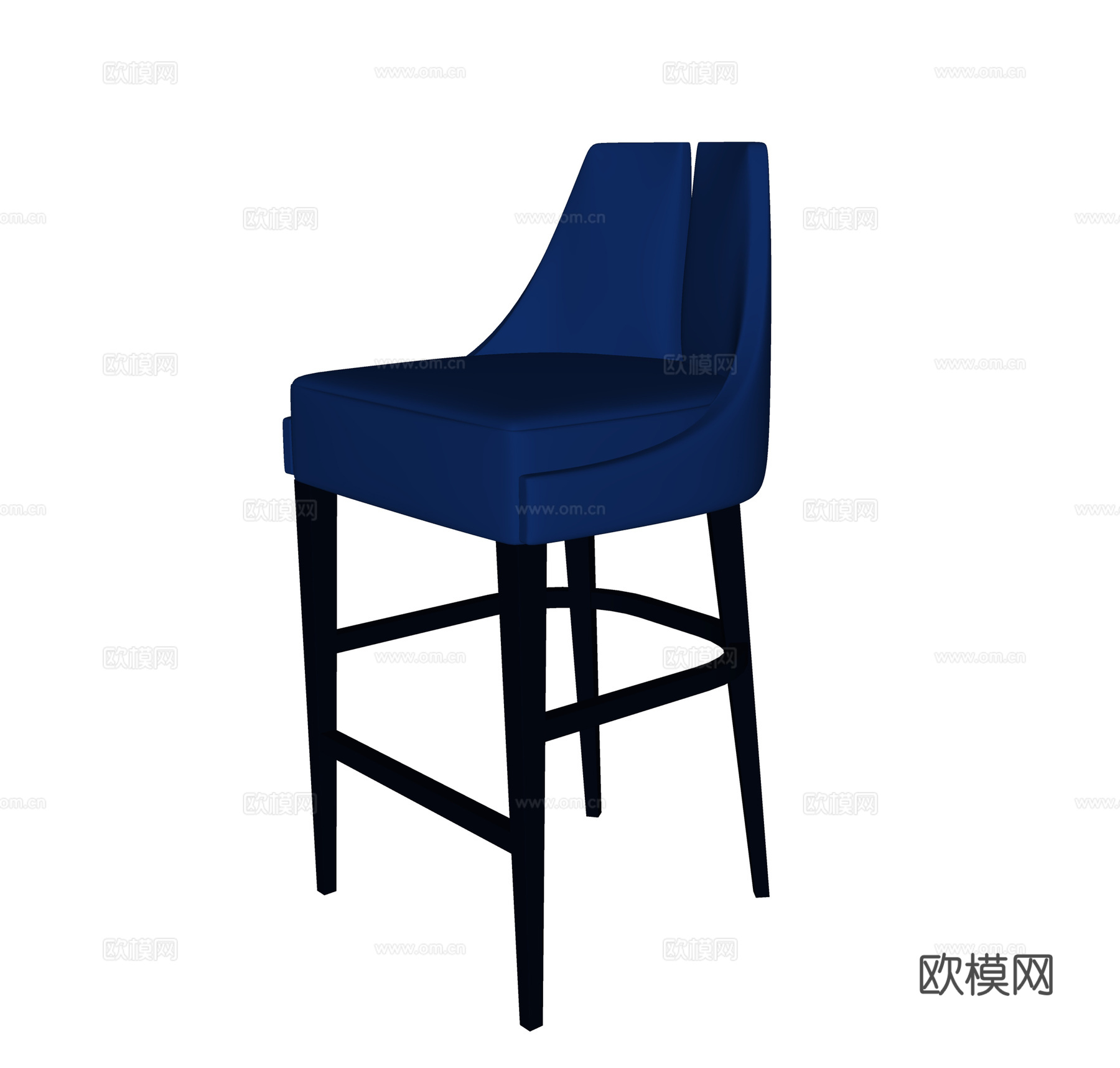 现代吧椅  皮吧椅 酒吧餐厅吧椅  吧台椅su模型