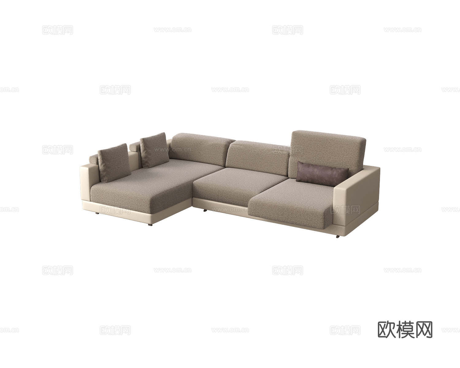 Gyform 转角沙发3d模型下载（渲染图2）