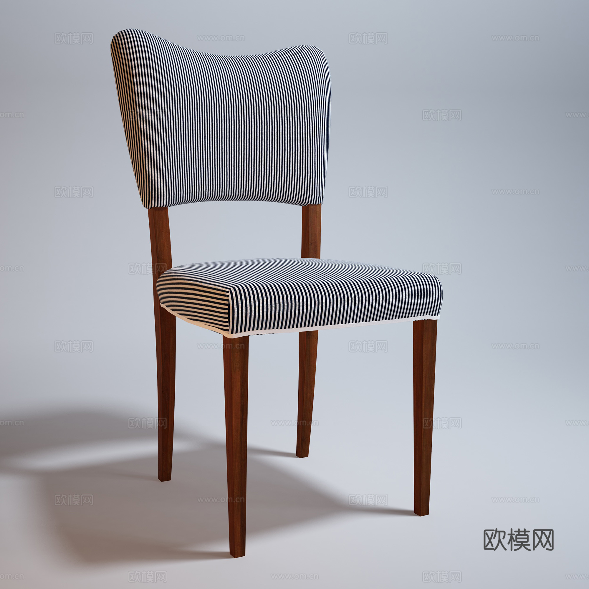 北欧休闲椅 布椅 书椅 餐椅 单椅su模型