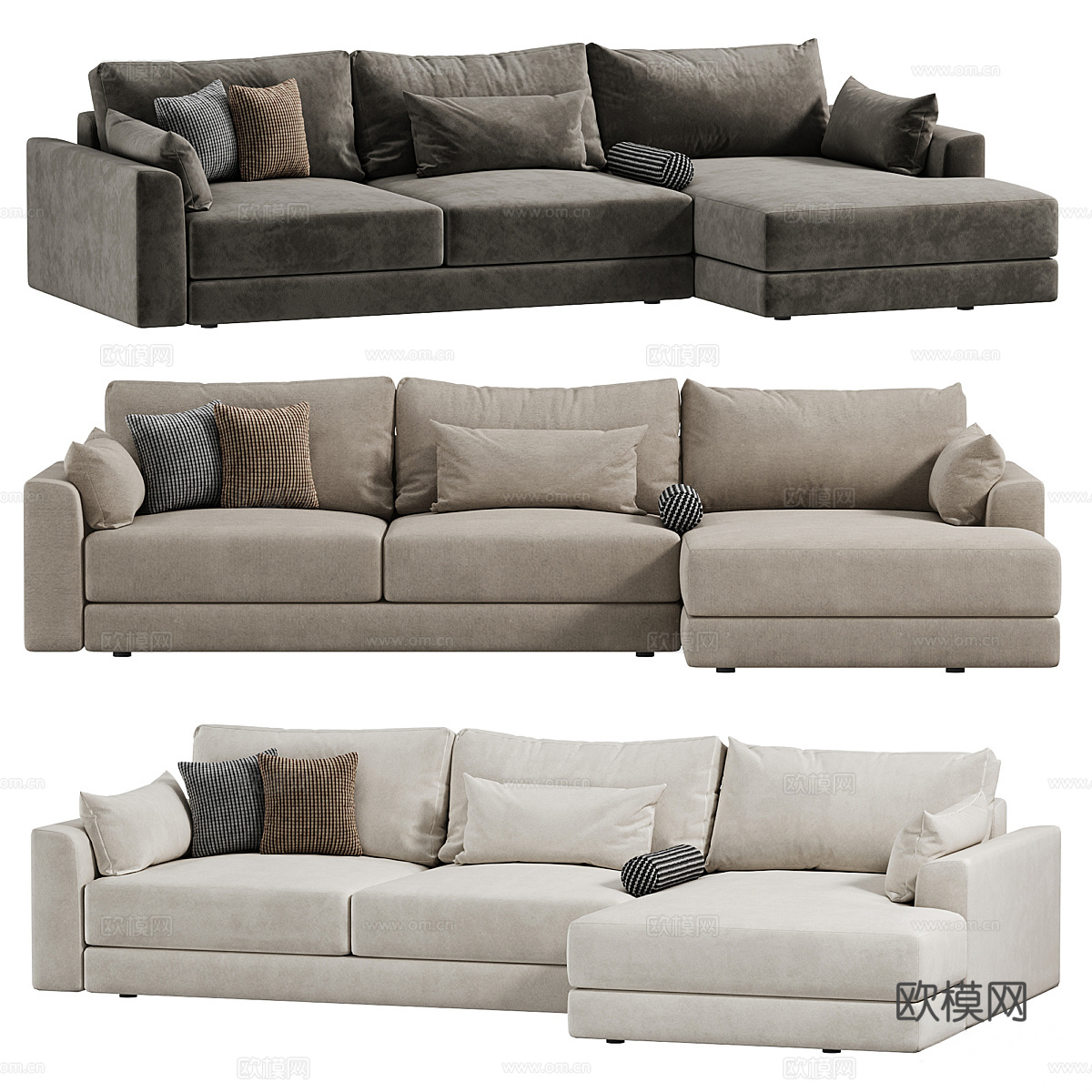 多人沙发3d模型下载