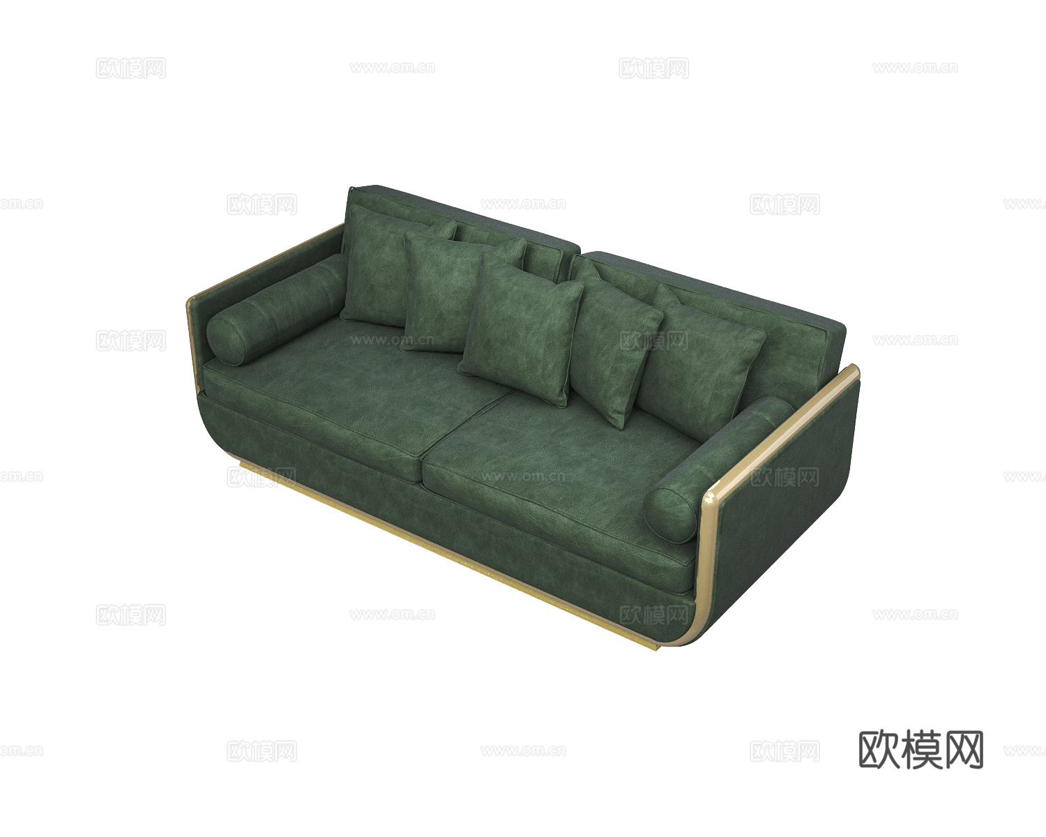 Modenese Luxury Interiors 双人沙发3d模型下载（渲染图1）