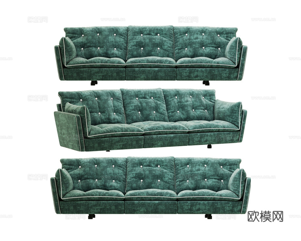 Arketipo 意式三人沙发3d模型下载