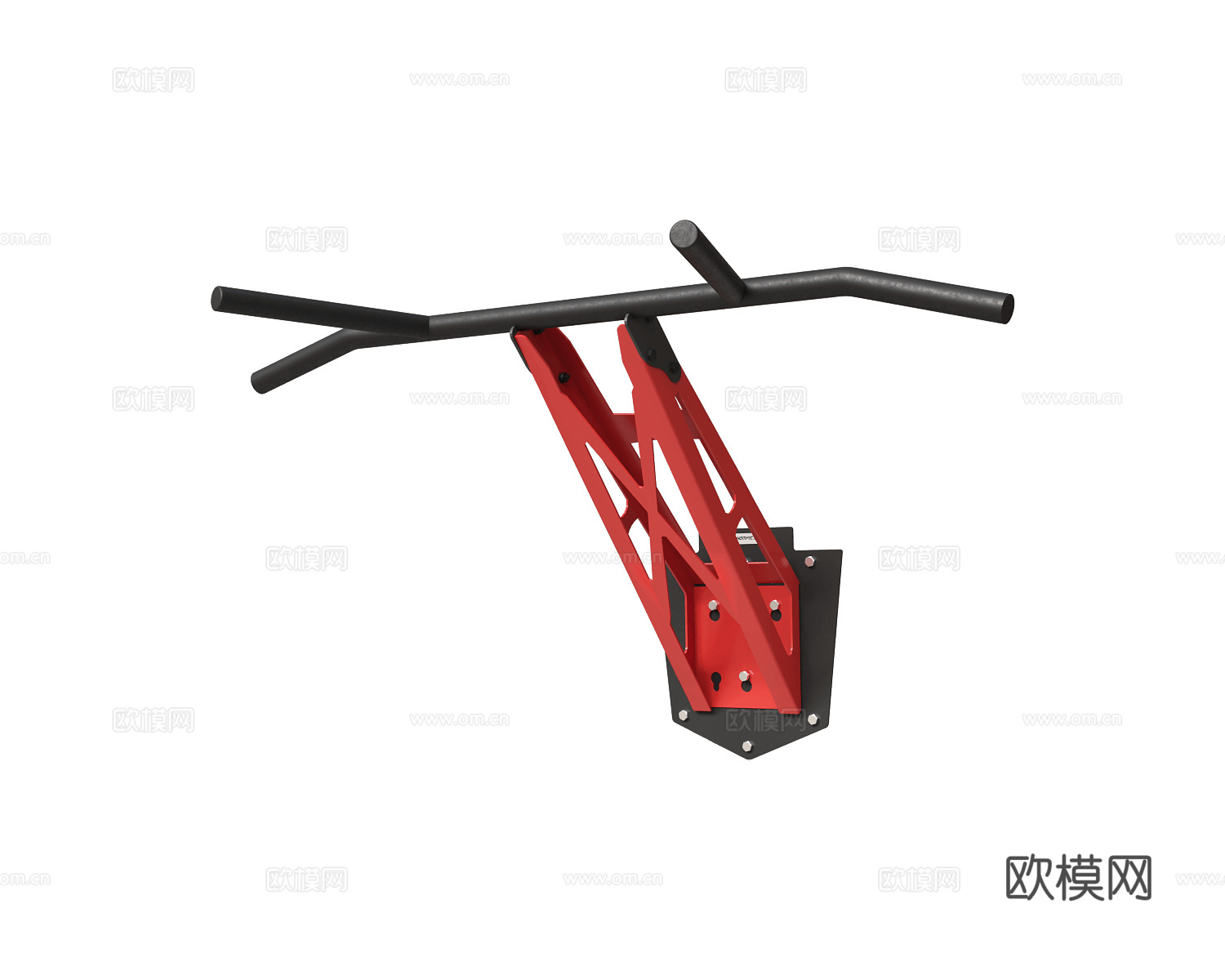 Homfit 单杠构件3d模型下载（渲染图1）