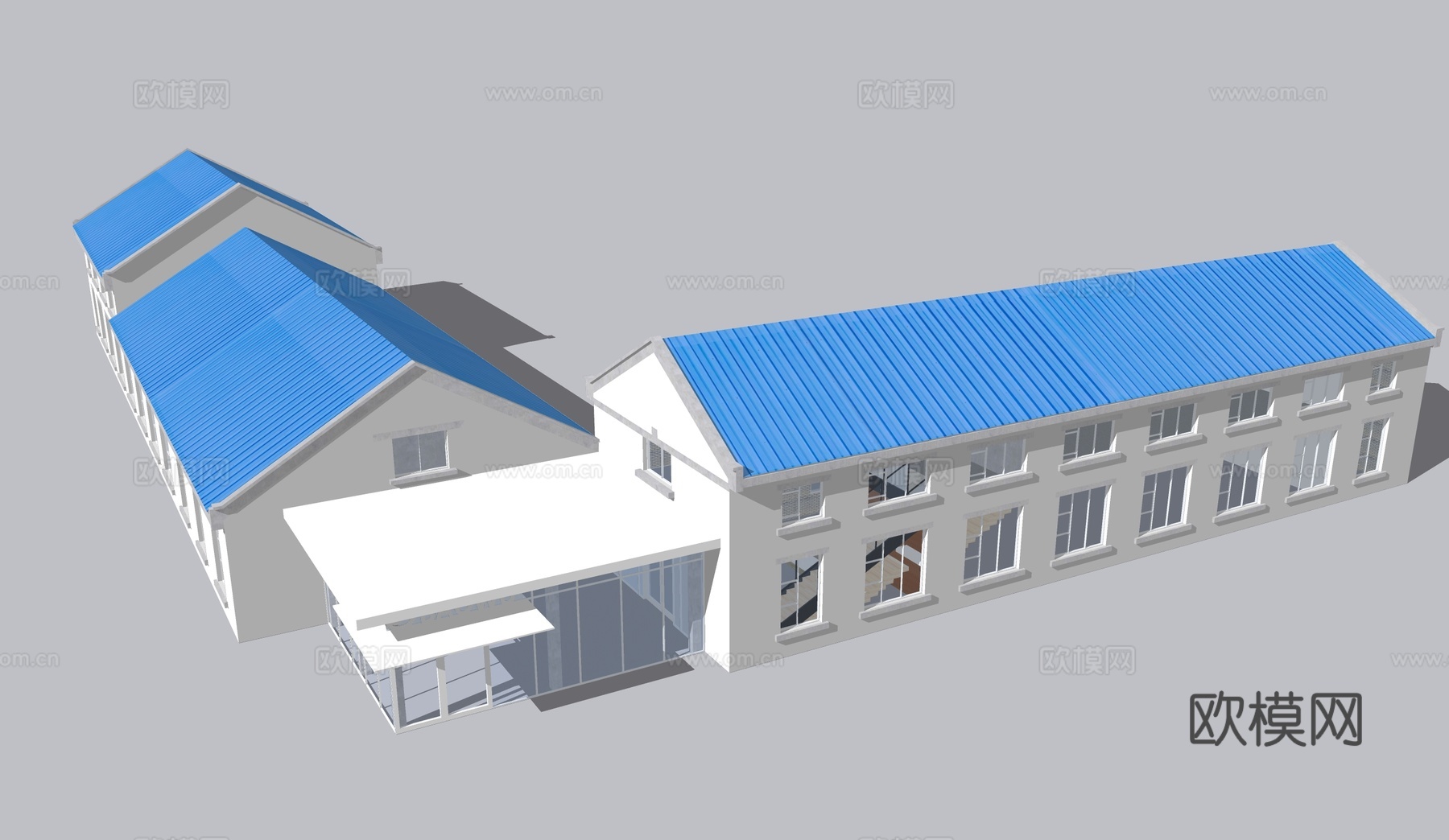 厂房 临时建筑su模型