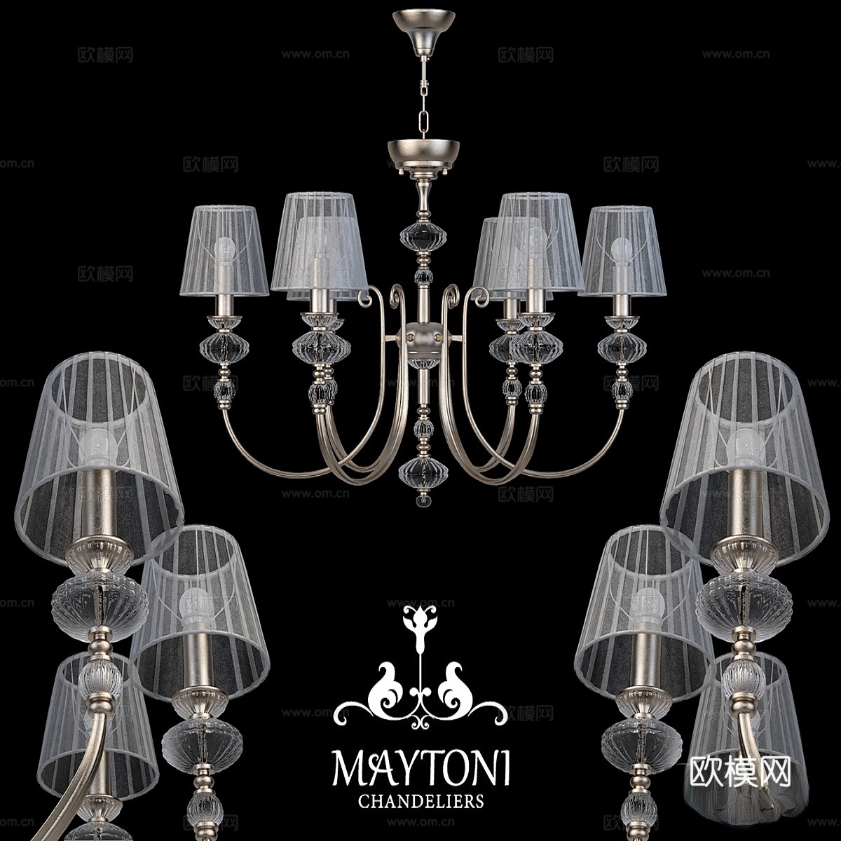 吊灯 Maytoni ARM041-06-G3d模型下载