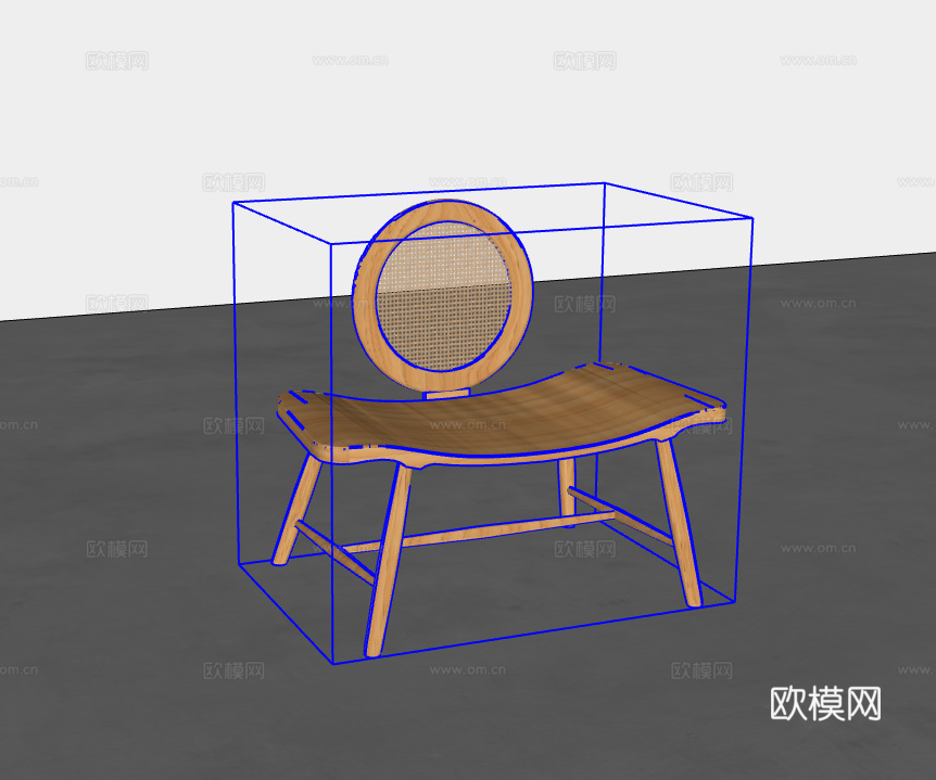 单人休闲椅su模型