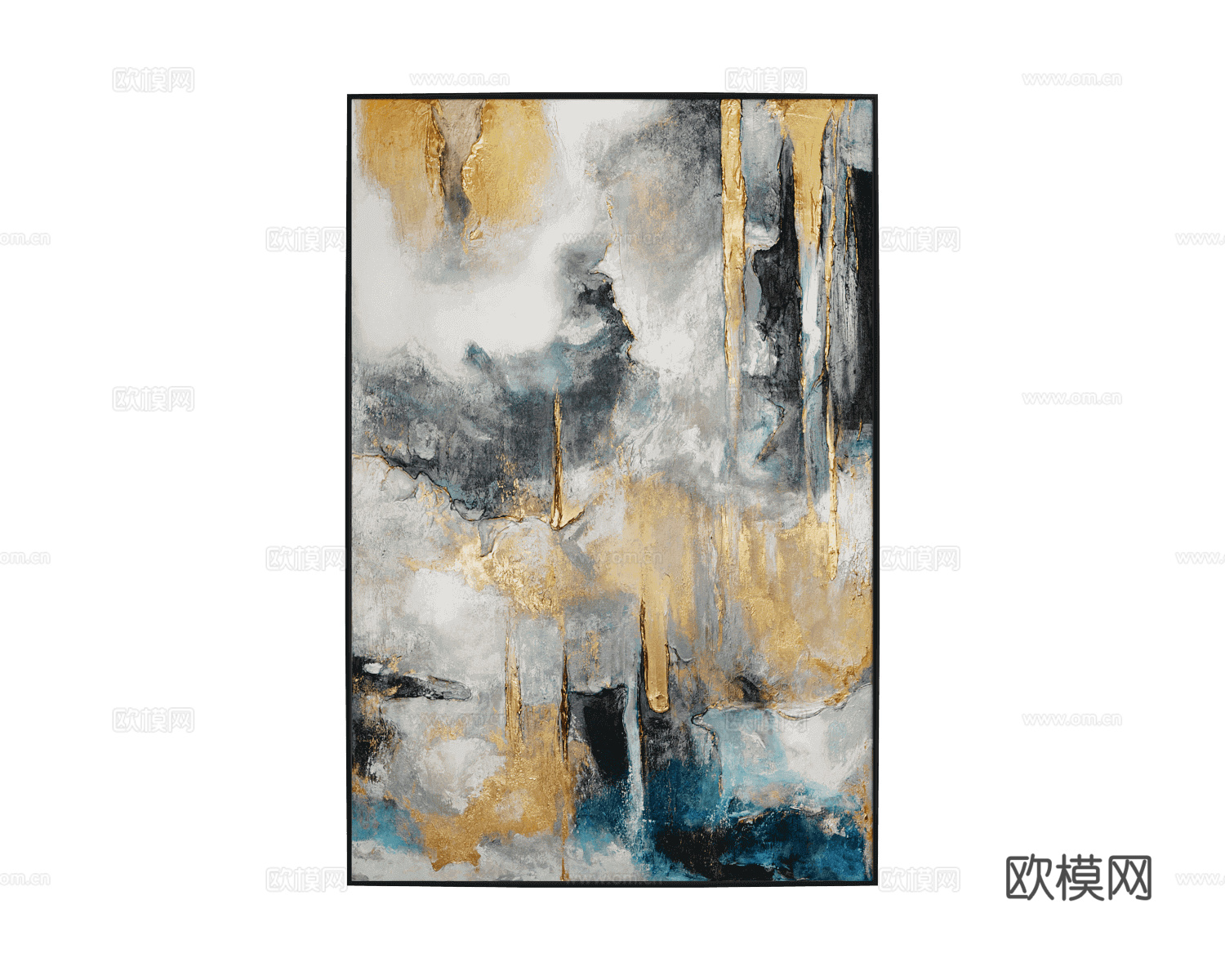 Art 轻奢装饰画免费3d模型下载