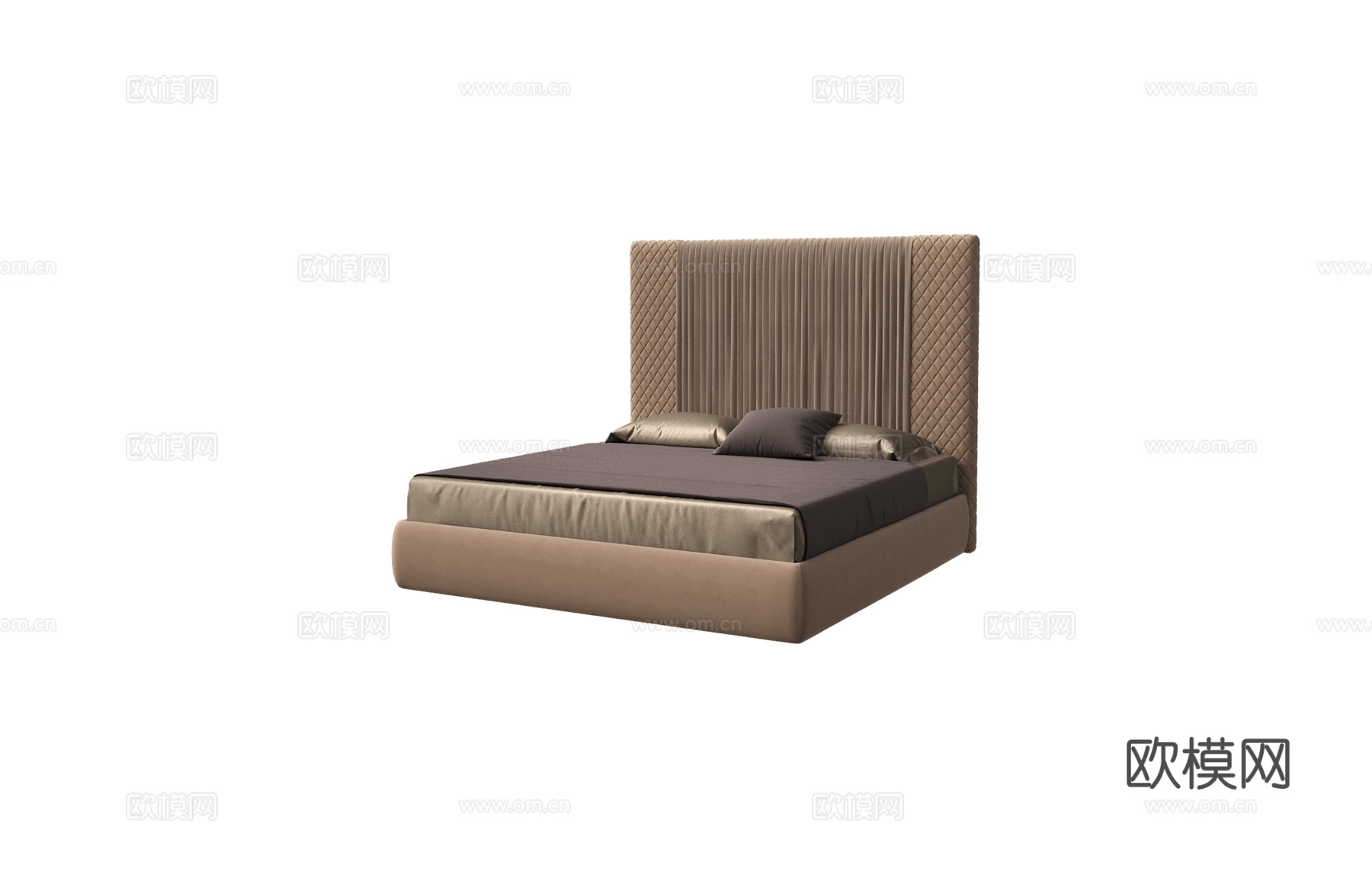 Encore Italia 意式双人床3d模型下载