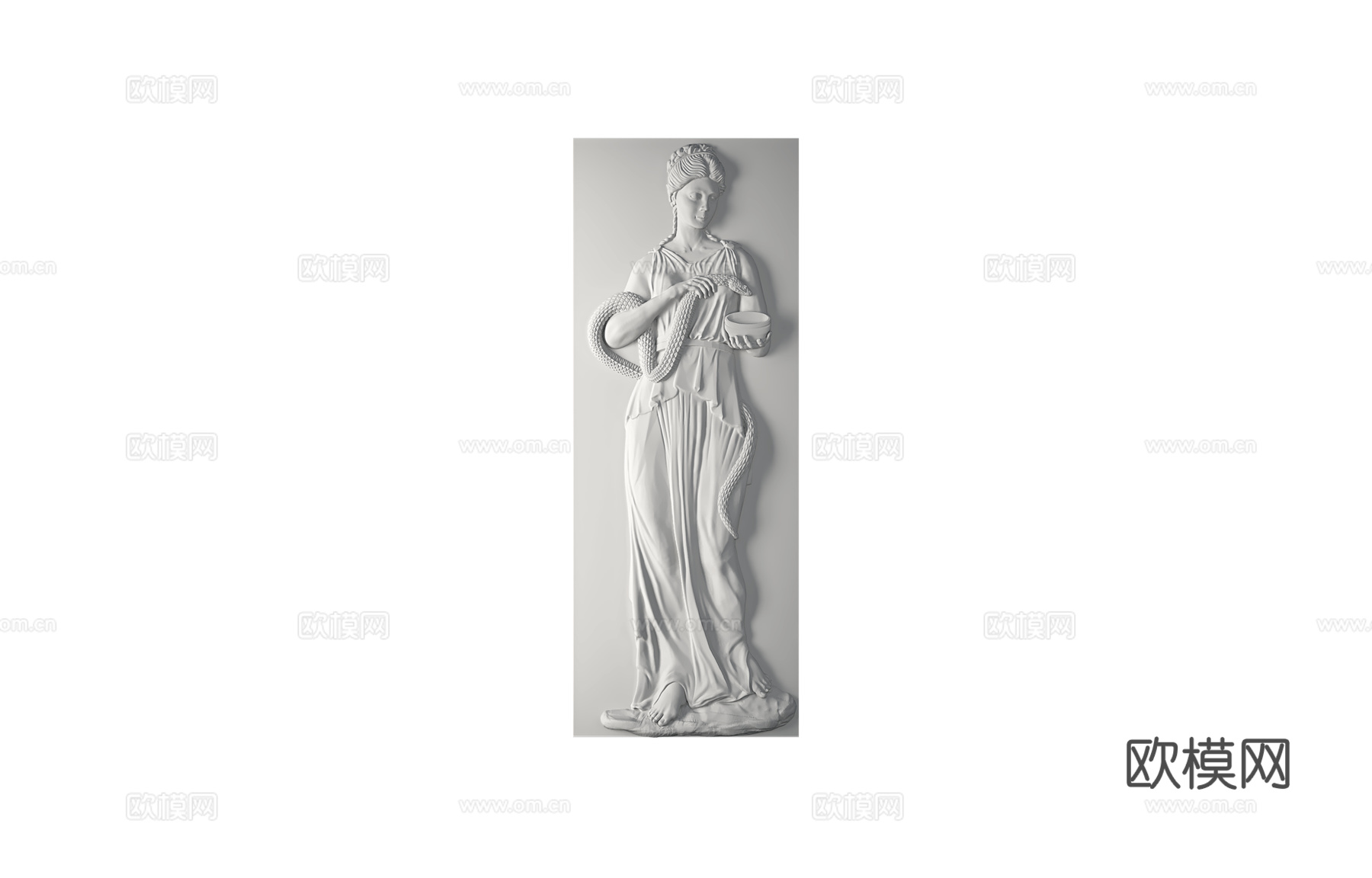 Wall Deco 人物浮雕画3d模型下载