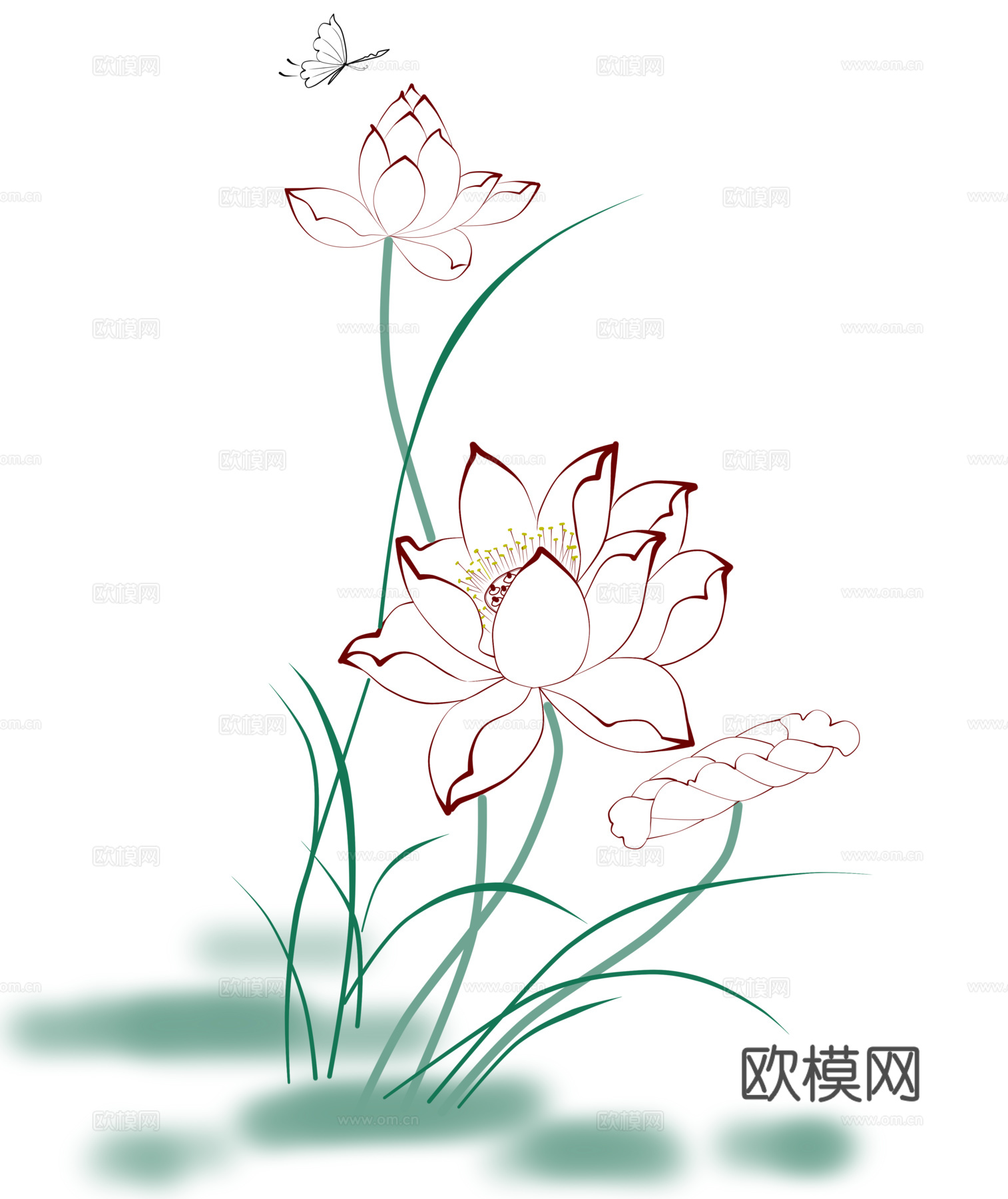 高清中式装饰画下载