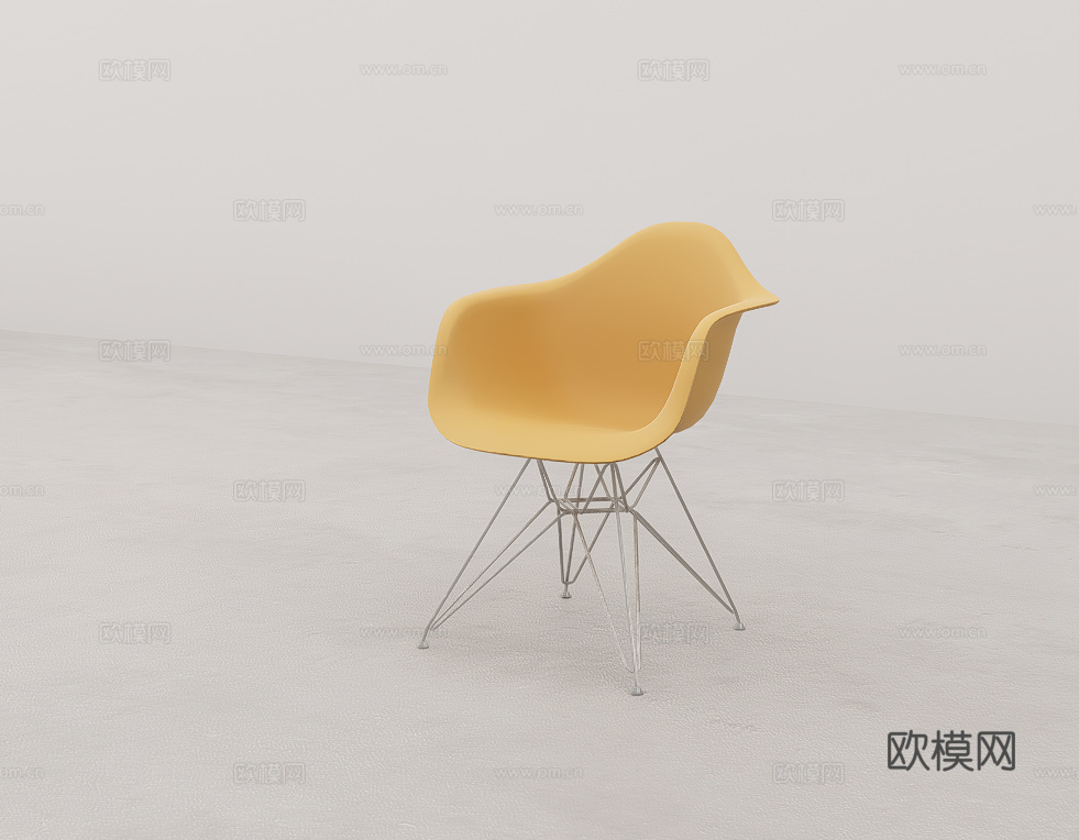 单人彩色休闲椅su模型