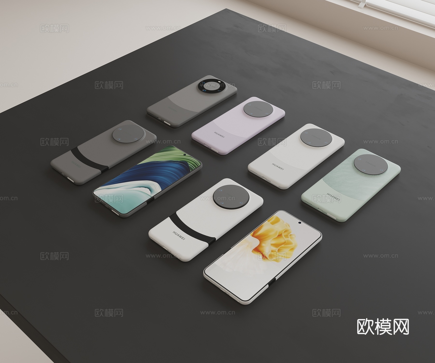 智能手机 华为手机su模型