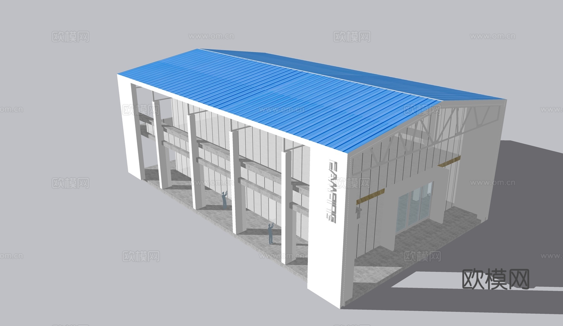 厂房 临时建筑su模型