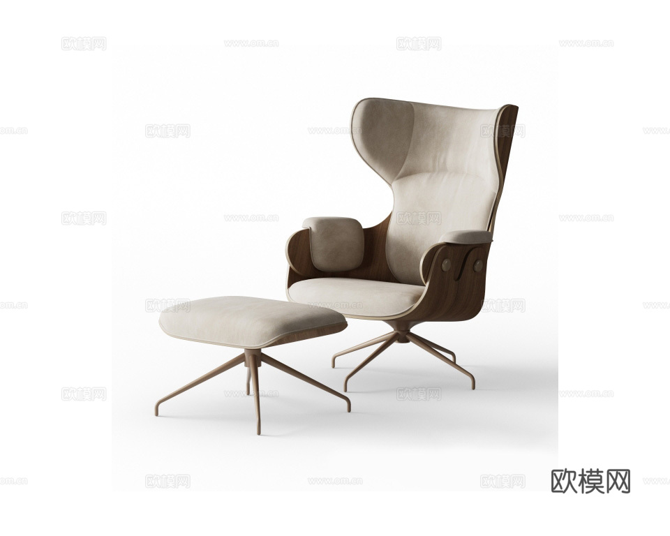 Barcelona休闲椅3d模型下载