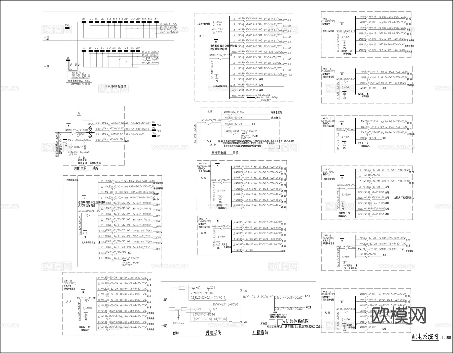 2400㎡幼儿园施工图cad施工图