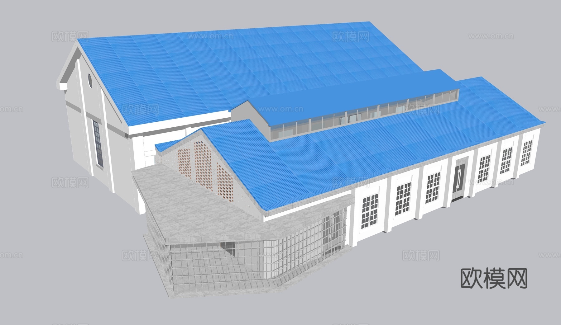 厂房 临时建筑su模型