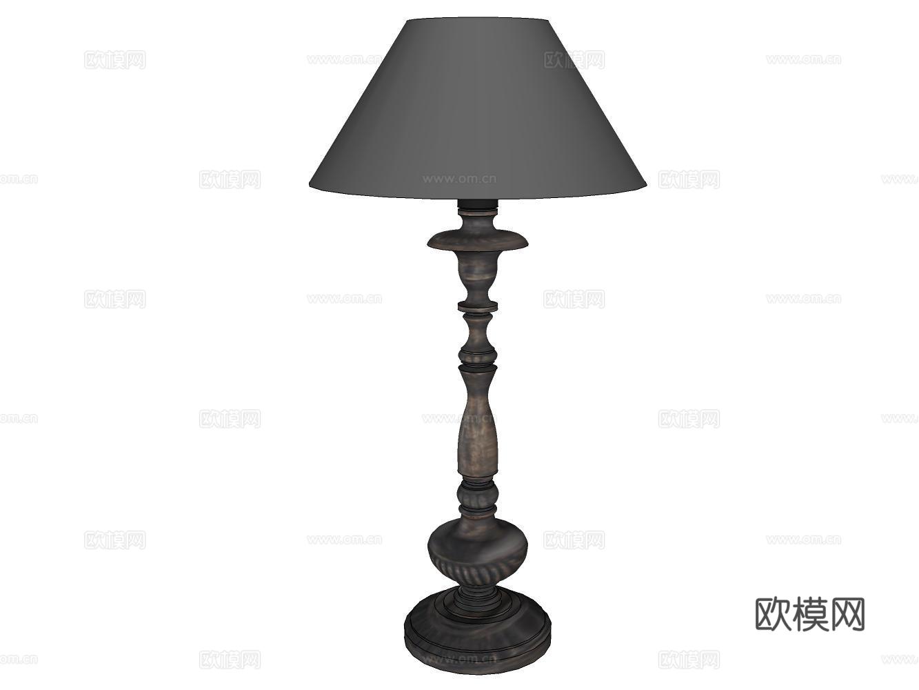 艺术台灯su模型