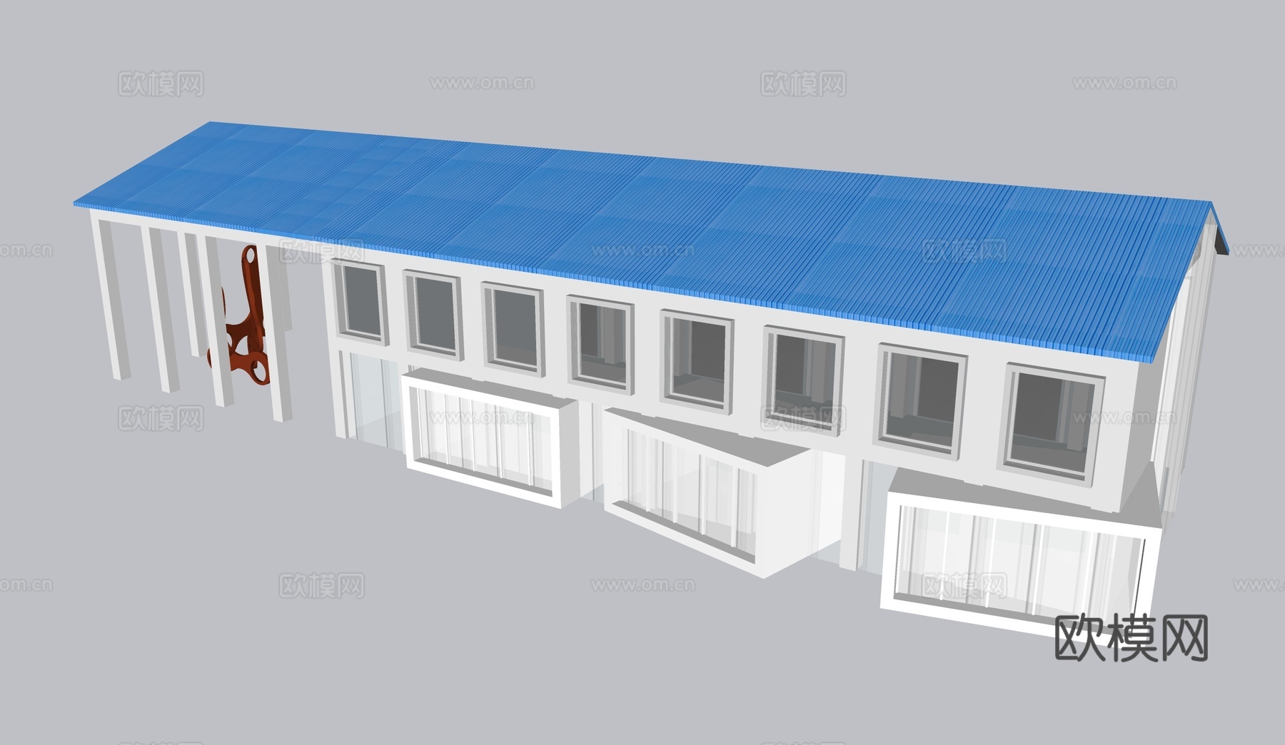 厂房 临时建筑su模型