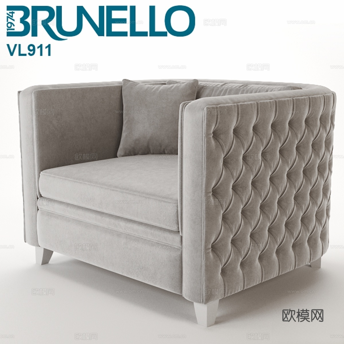 布鲁内洛 1974 VL911 休闲椅3d模型下载