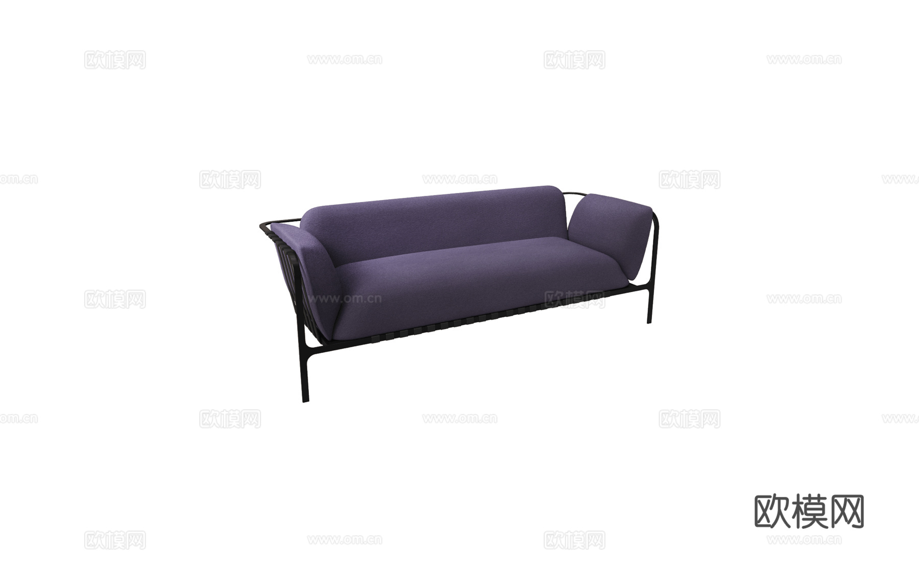 Enrico Pellizzoni 双人沙发3d模型下载