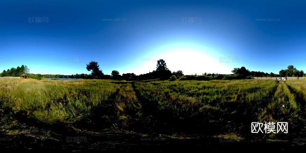 乡村风景白天hdr