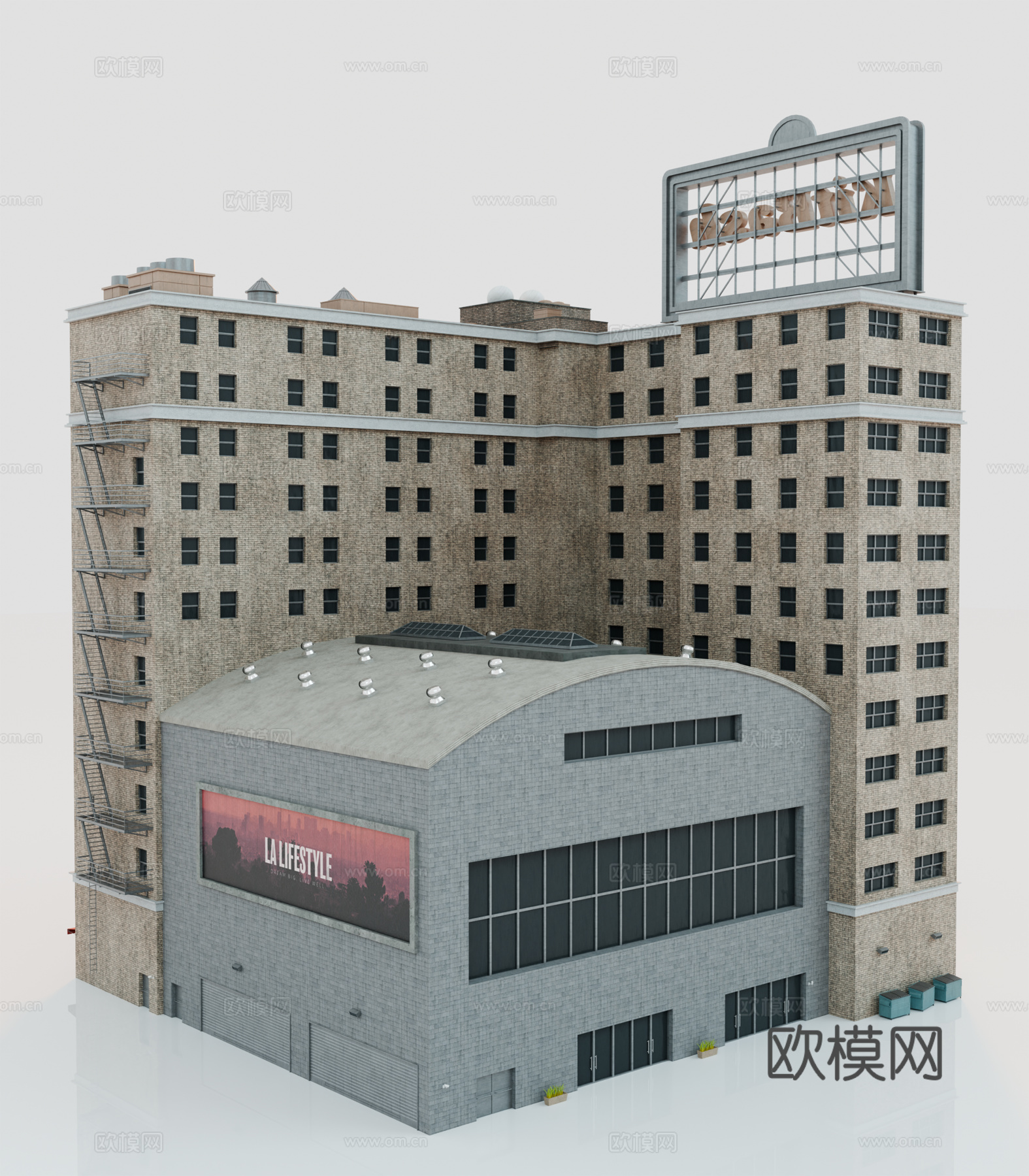 高楼大厦 城市高楼 洛杉矶建筑 酒店建筑 城市建筑 商业建筑su模型