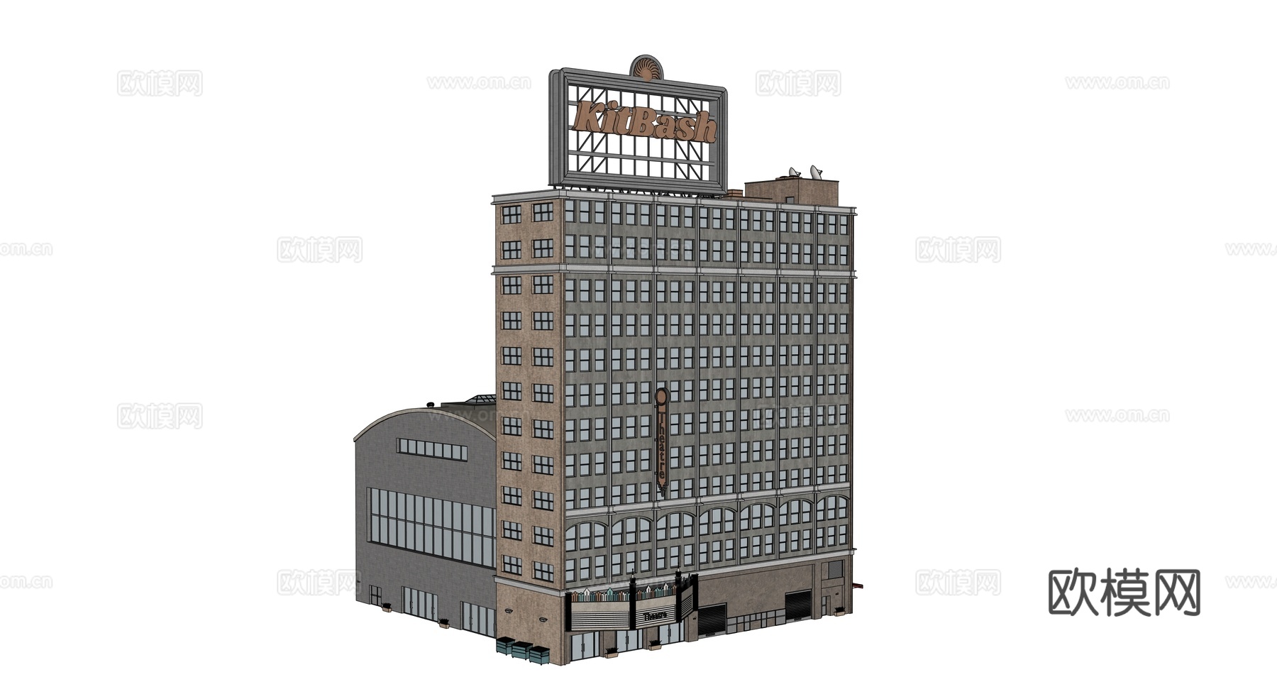 高楼大厦 城市高楼 洛杉矶建筑 酒店建筑 城市建筑 商业建筑su模型