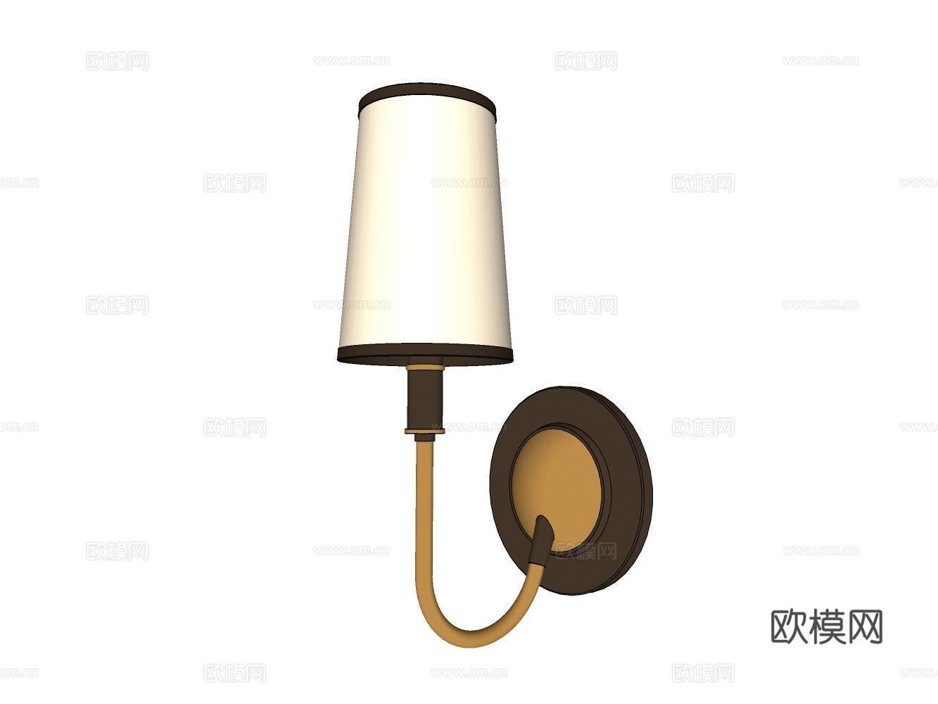 壁灯su模型