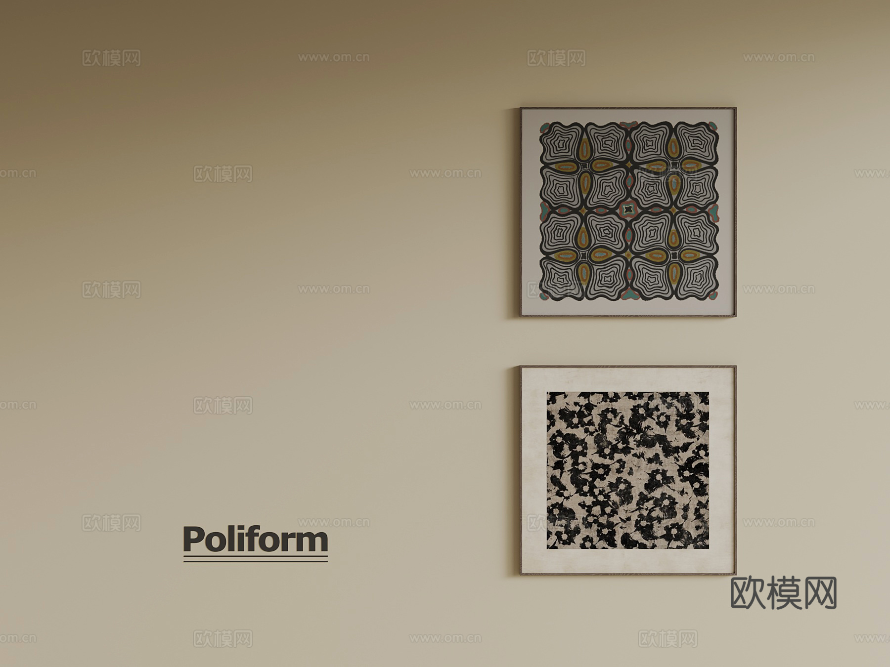 现代装饰画3d模型