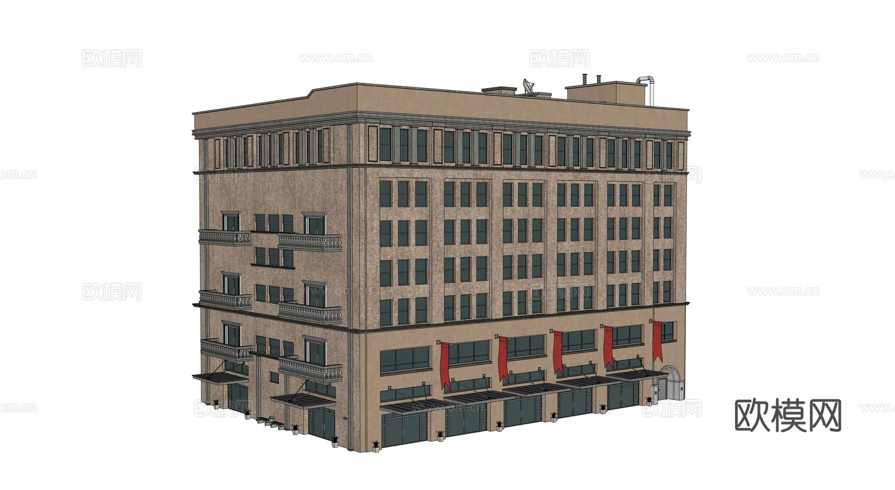 高楼大厦 城市高楼 洛杉矶建筑 写字楼 城市建筑 商业建筑su模型