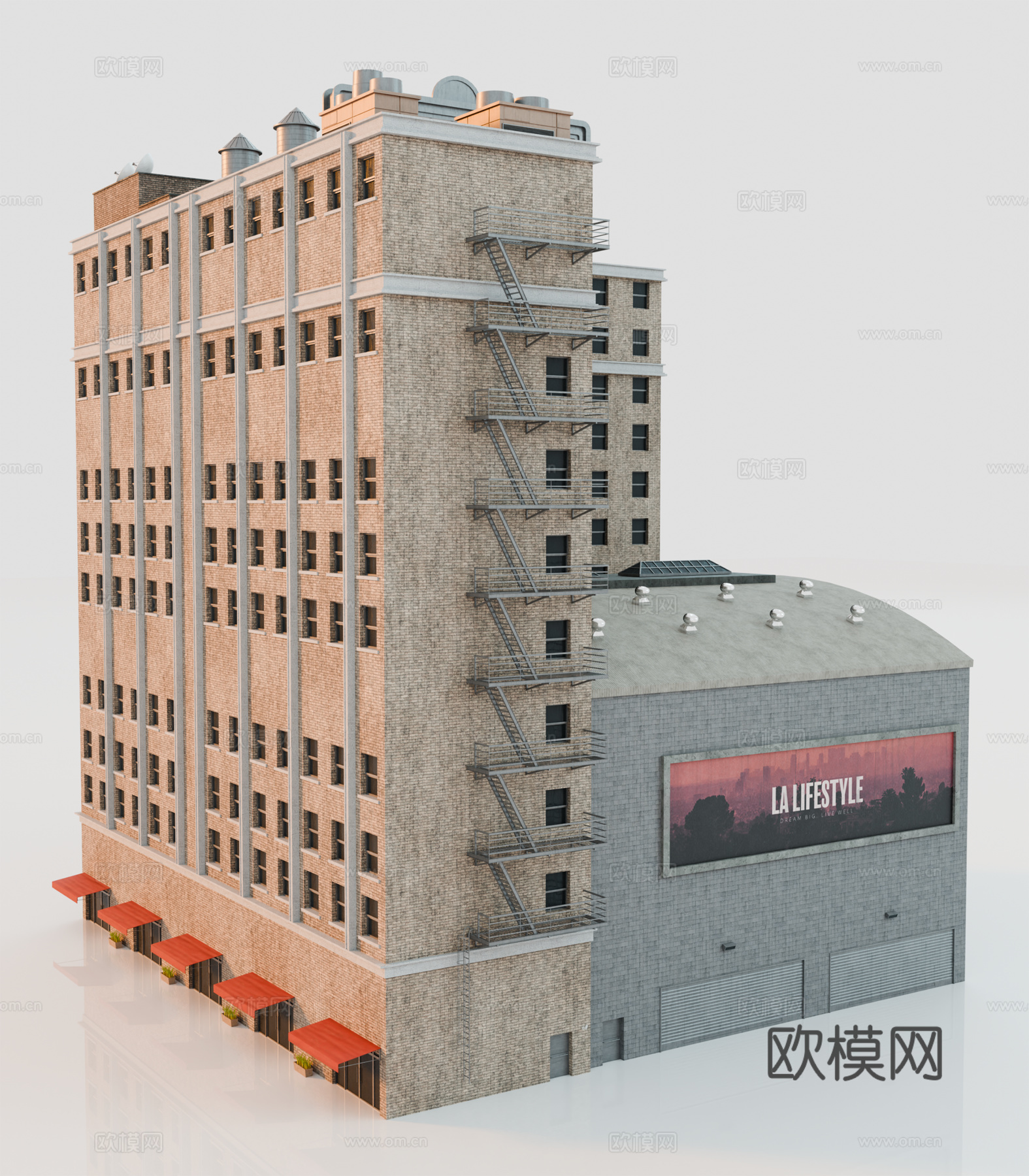 高楼大厦 城市高楼 洛杉矶建筑 酒店建筑 城市建筑 商业建筑su模型