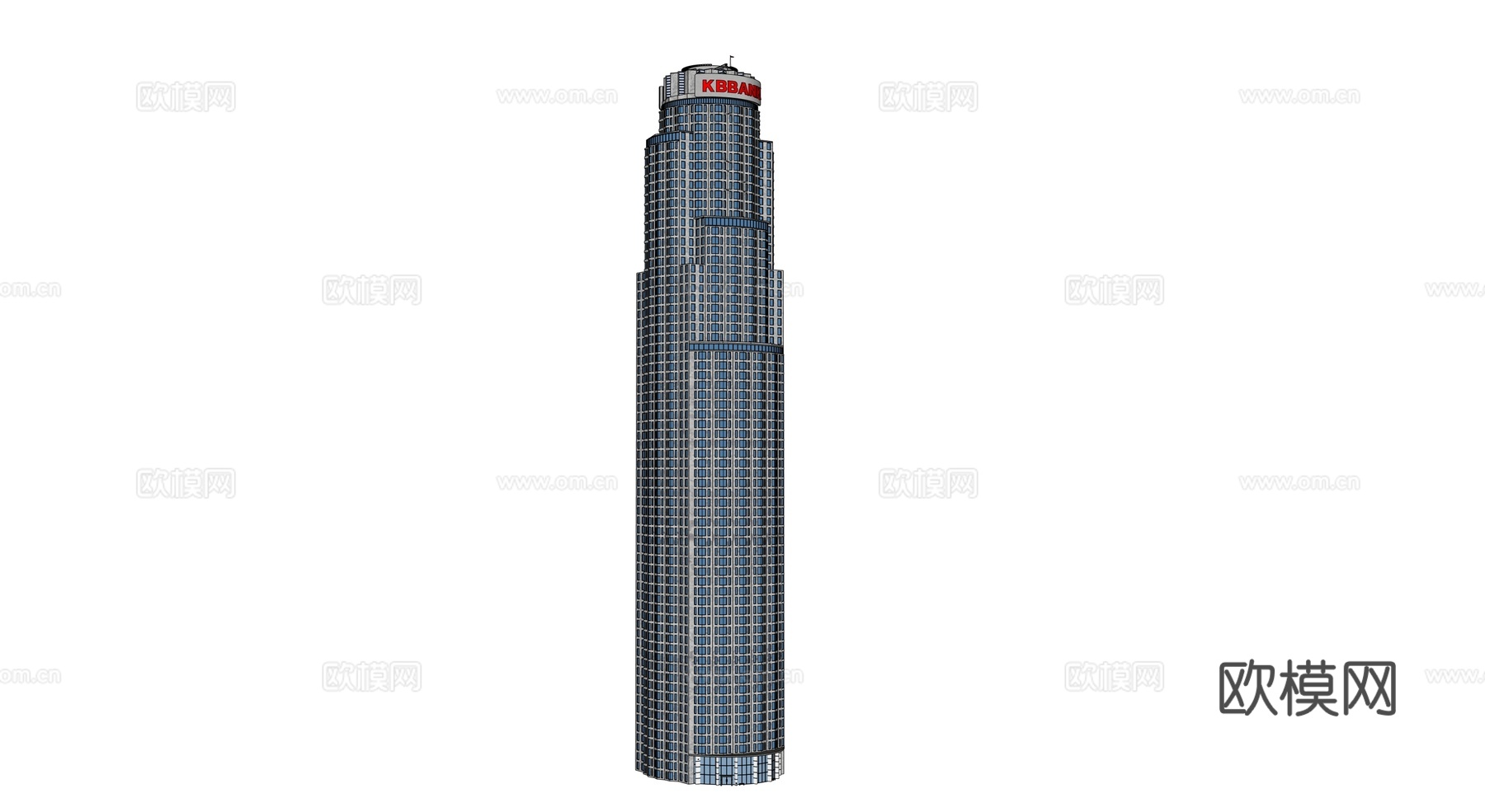 高楼大厦CBD 城市高楼 洛杉矶建筑 写字楼 城市高层建筑su模型