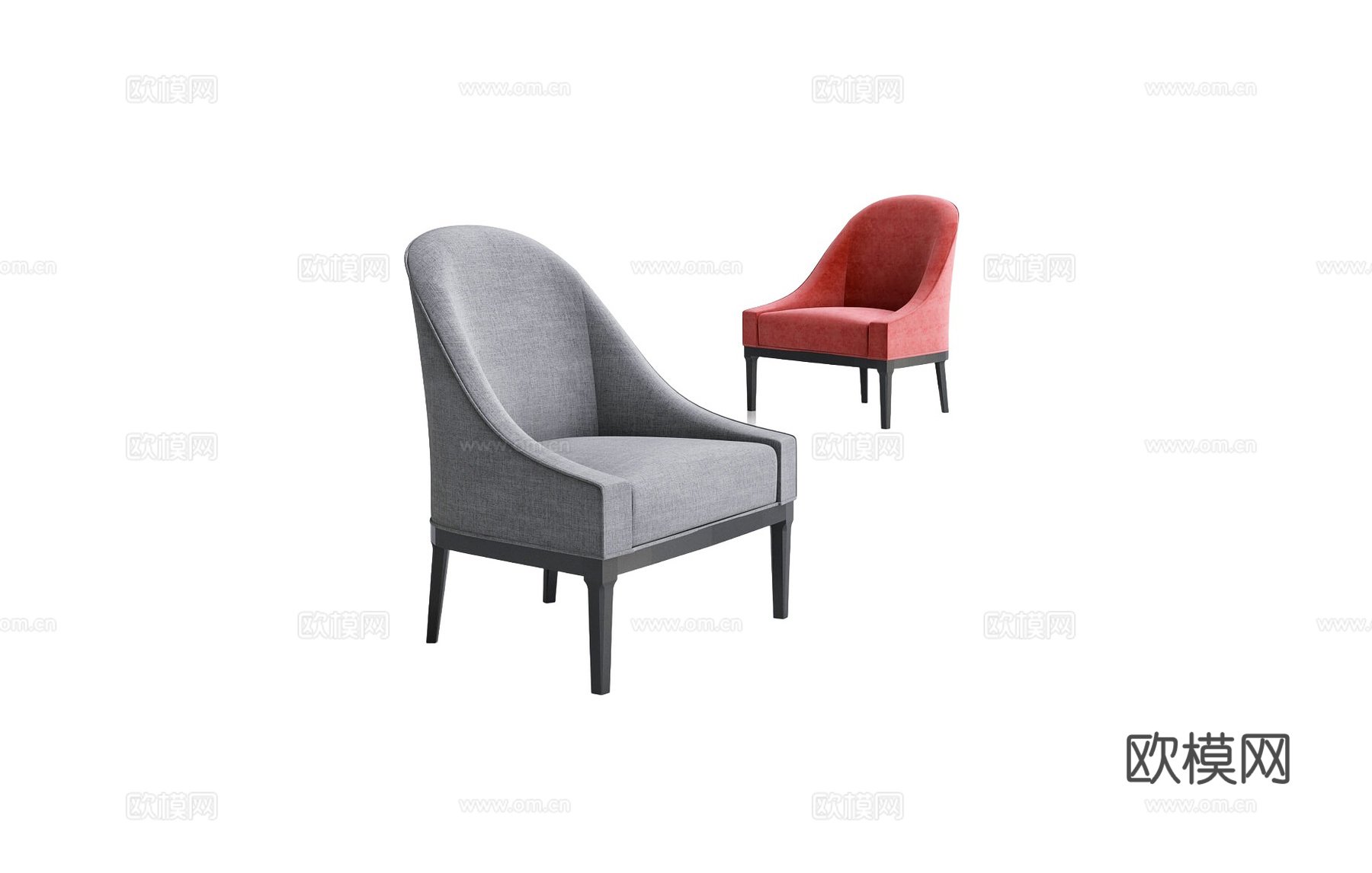 Brabbu 意式沙发椅3d模型下载