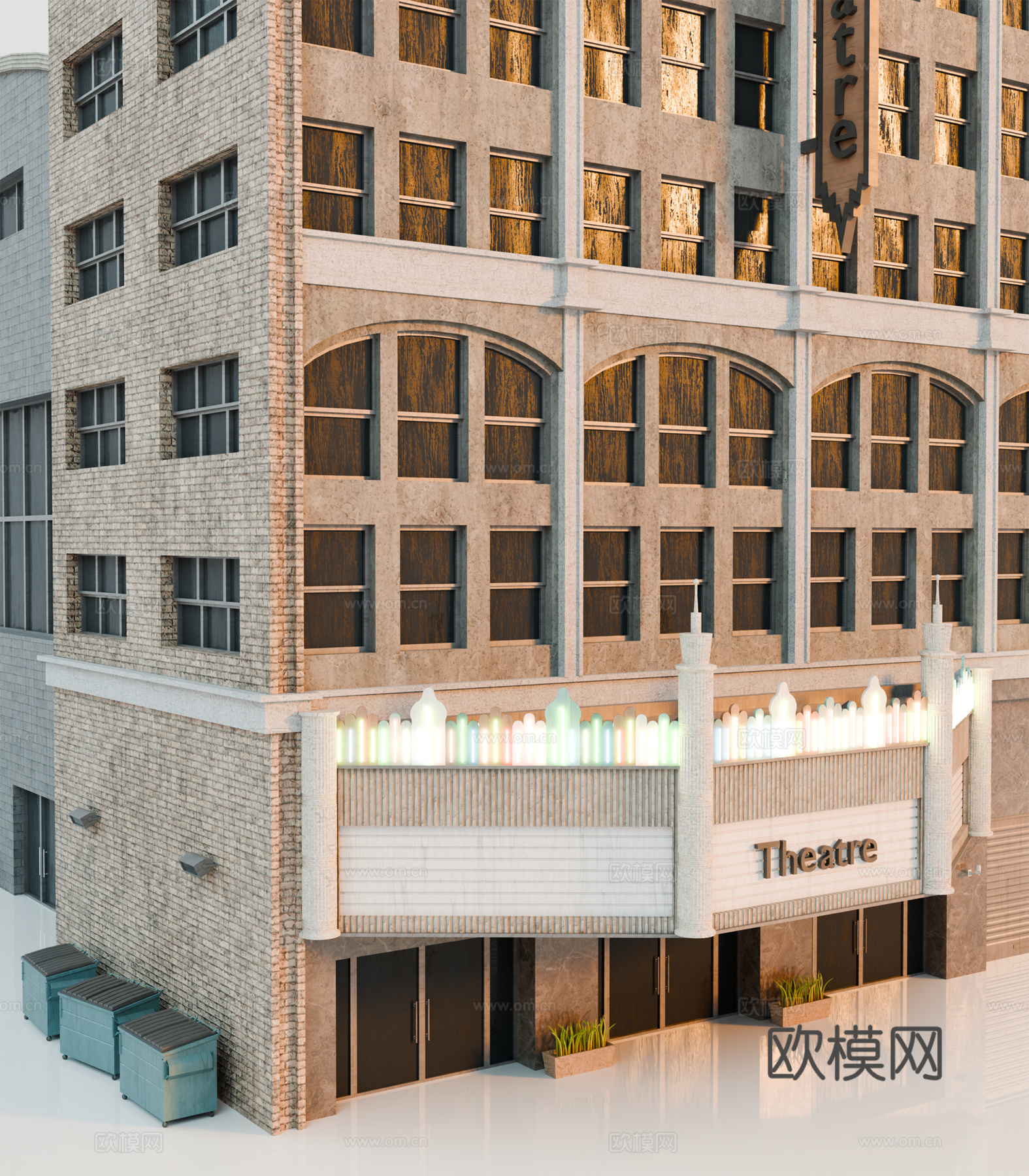 高楼大厦 城市高楼 洛杉矶建筑 酒店建筑 城市建筑 商业建筑su模型