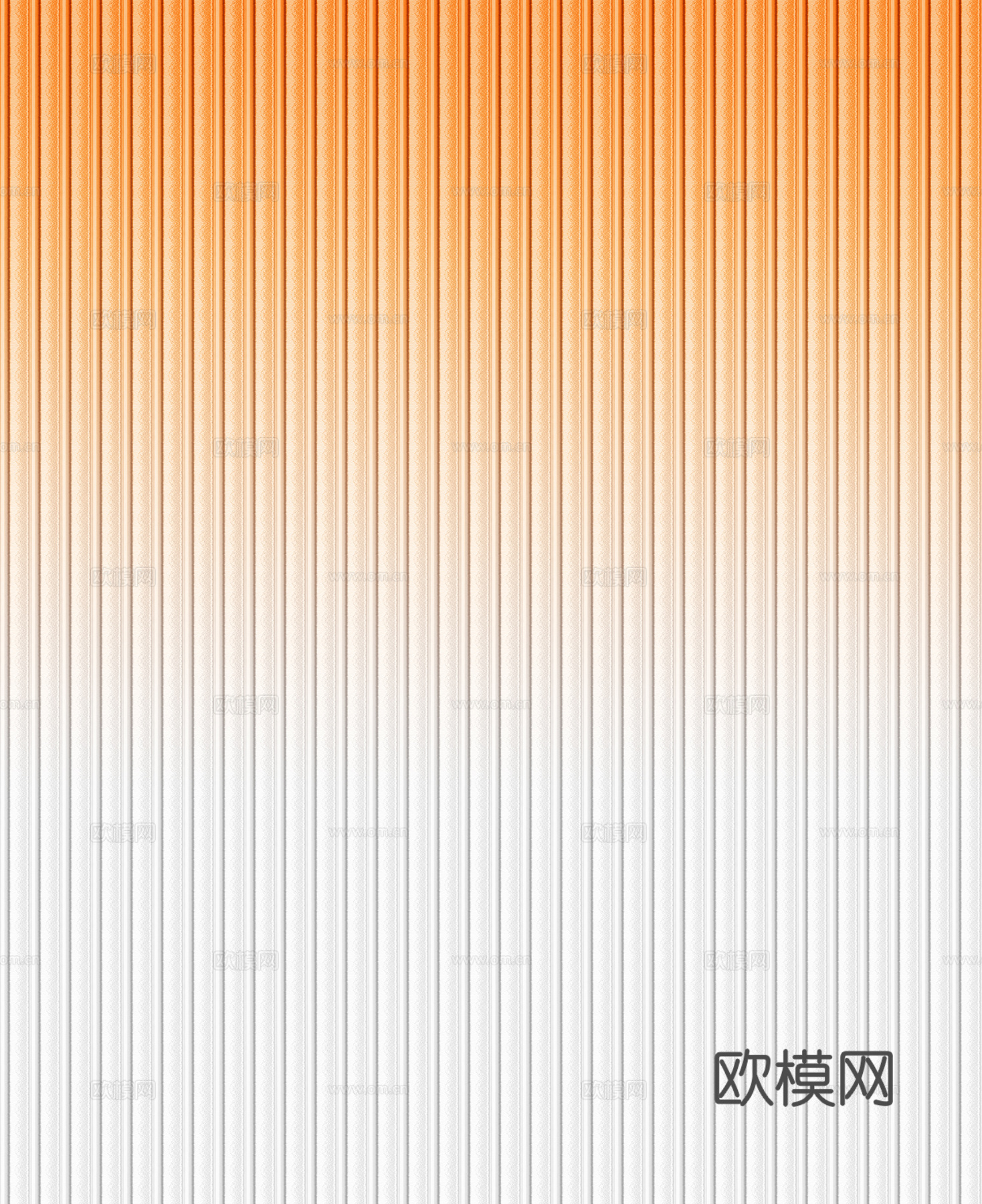 现代无缝渐变橙色长虹玻璃 渐变瓦楞玻璃