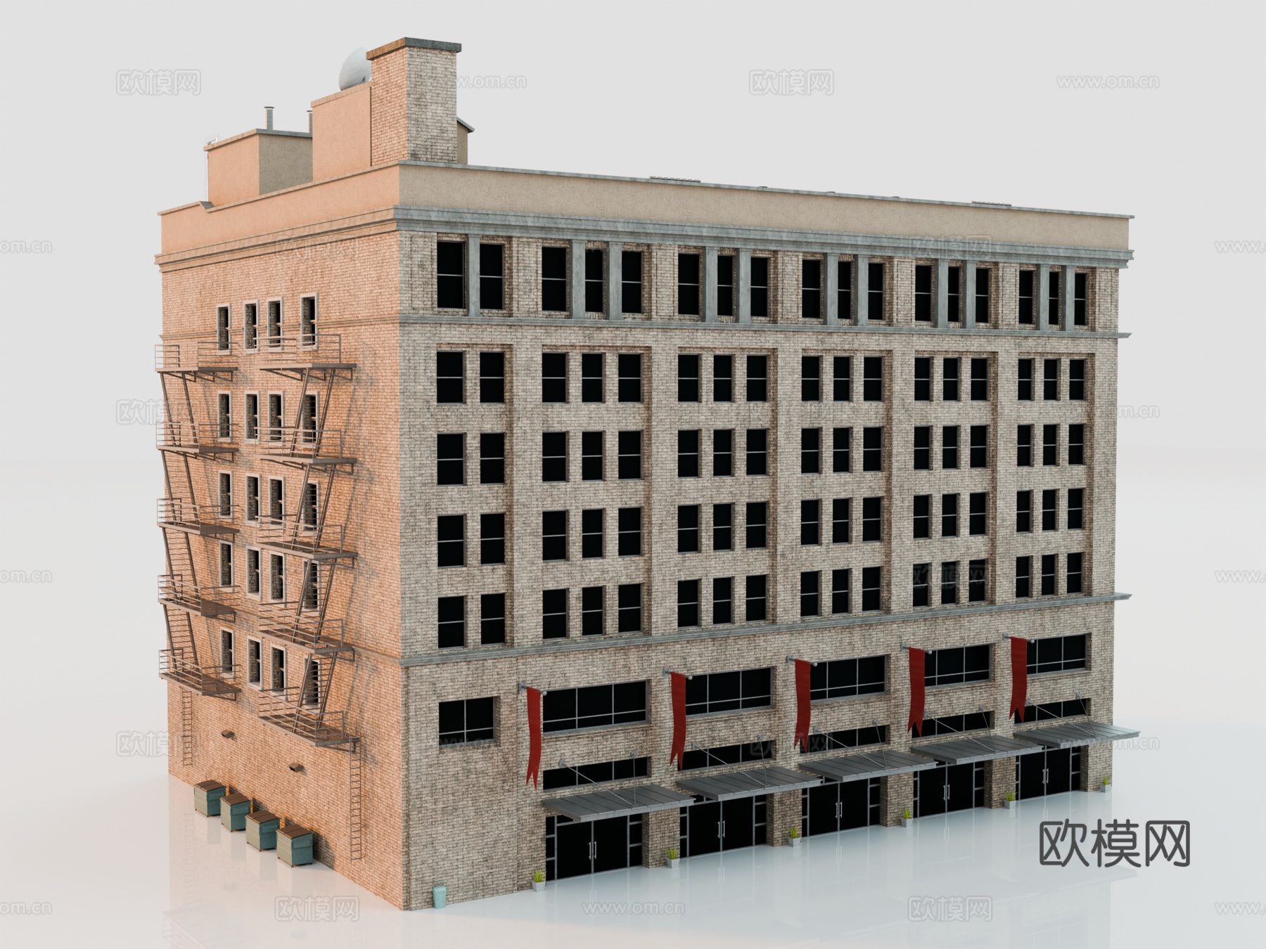 高楼大厦 城市高楼 洛杉矶建筑 写字楼 城市建筑 商业建筑su模型