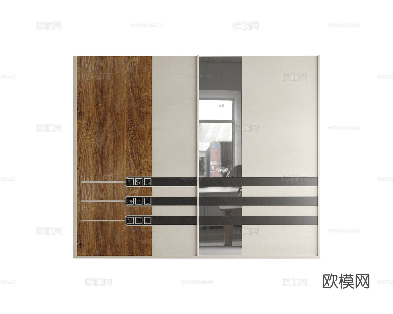 Hasan Guner 衣柜3d模型下载（渲染图2）