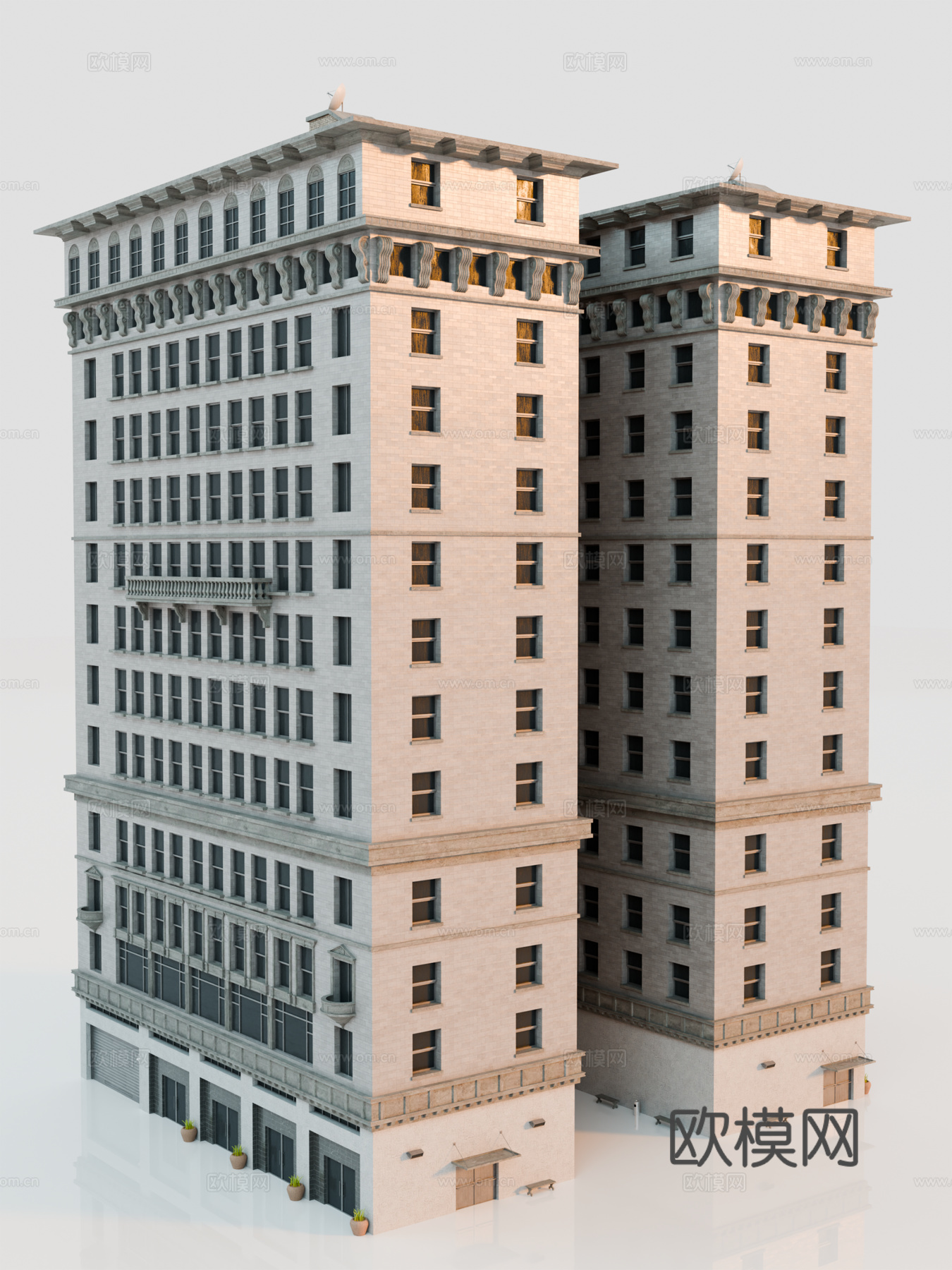高楼大厦 城市高楼 洛杉矶建筑 写字楼 城市高层建筑 商业建su模型
