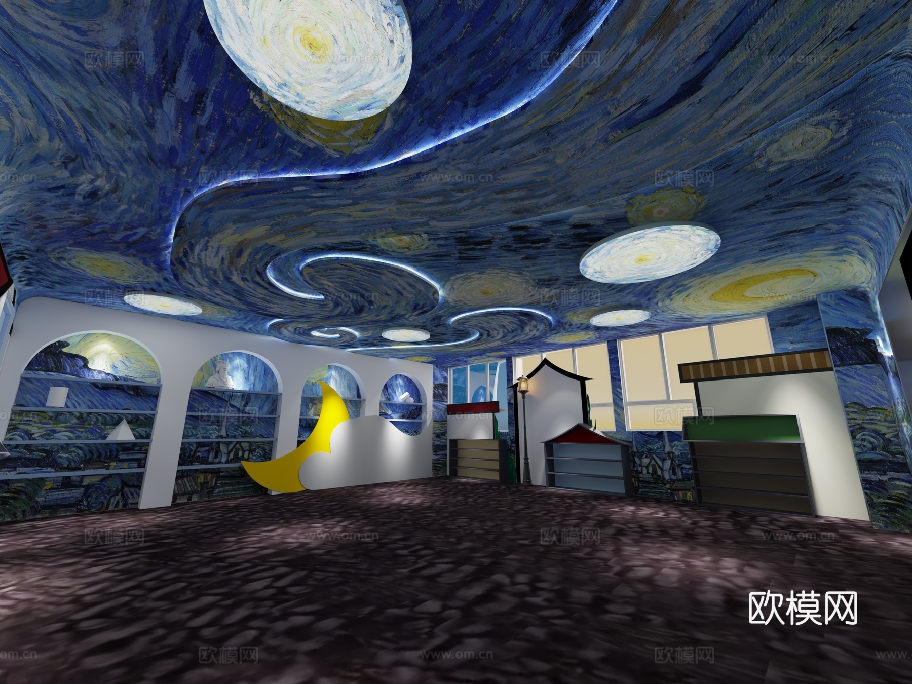 美术 艺术 画 布局3d模型下载