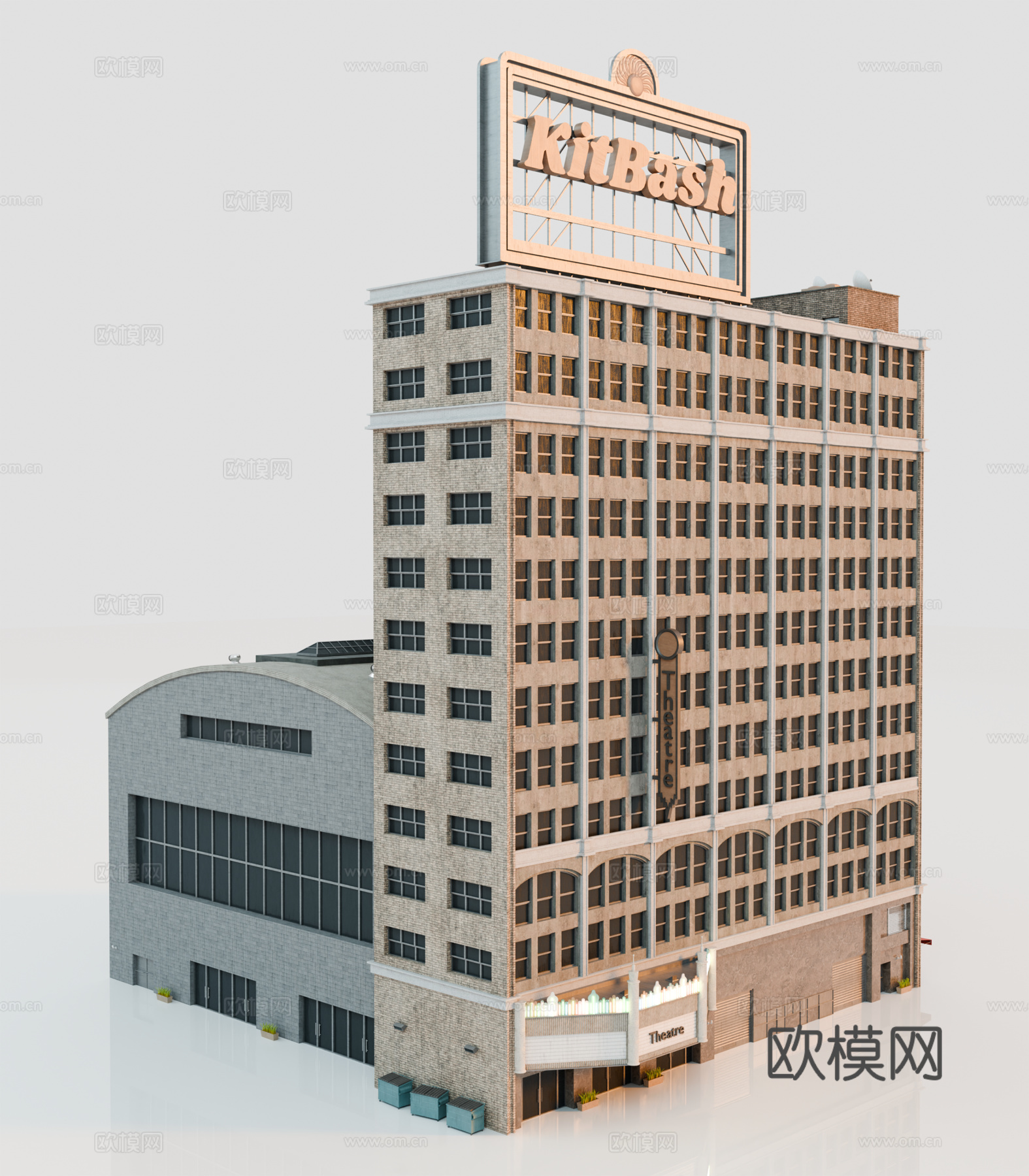 高楼大厦 城市高楼 洛杉矶建筑 酒店建筑 城市建筑 商业建筑su模型