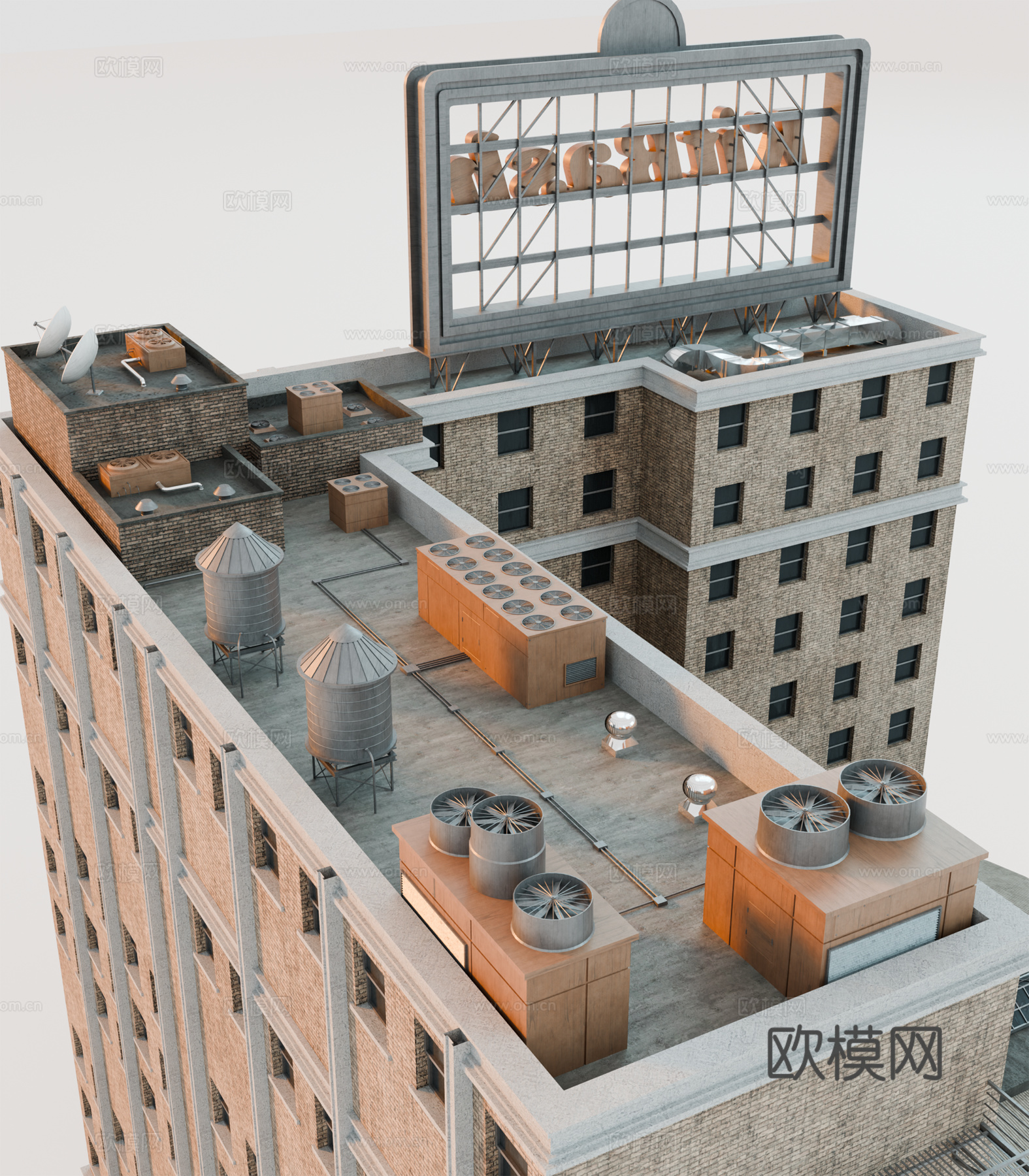 高楼大厦 城市高楼 洛杉矶建筑 酒店建筑 城市建筑 商业建筑su模型